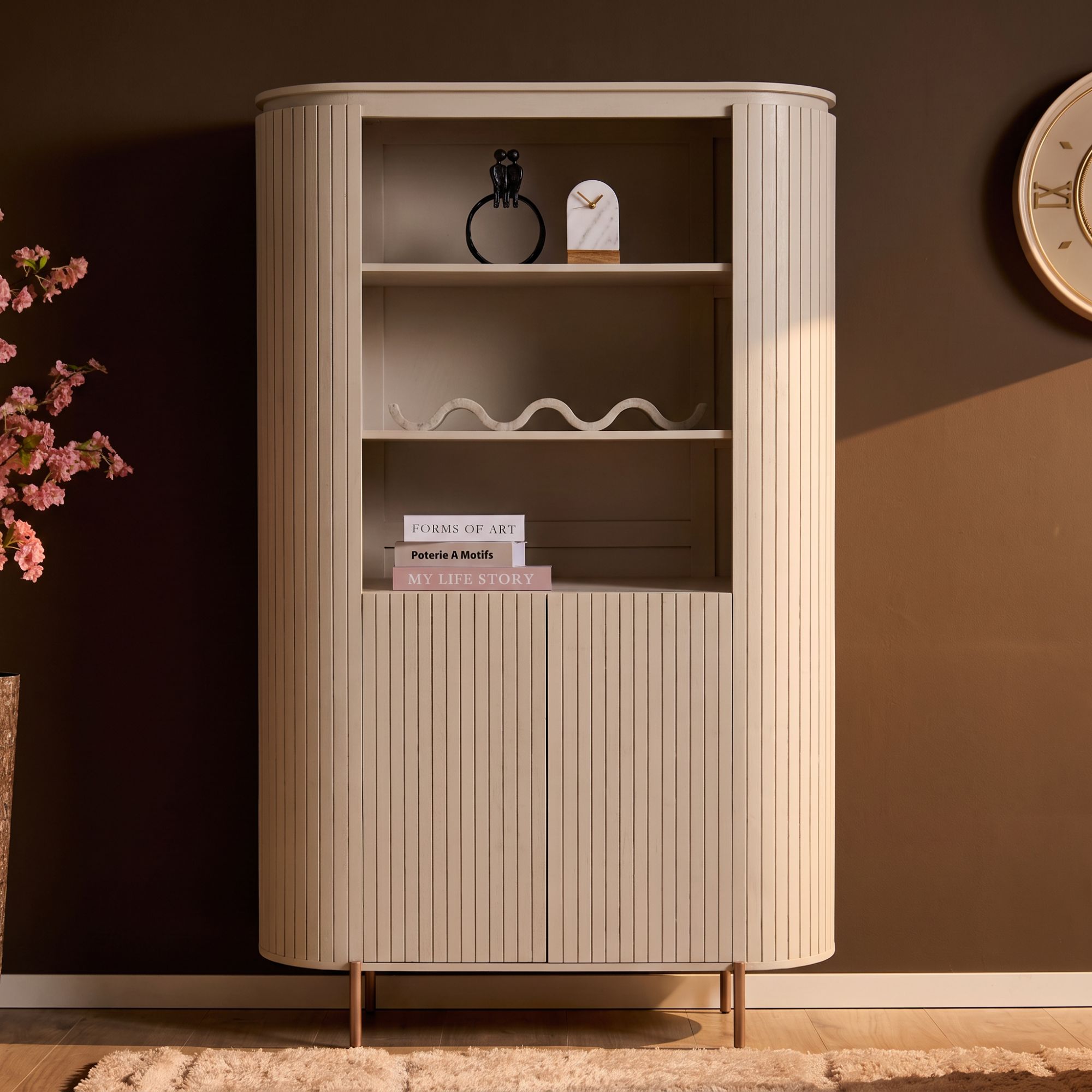 Wandregal Solana Sand Mangoholz 115 cm - Starfurn