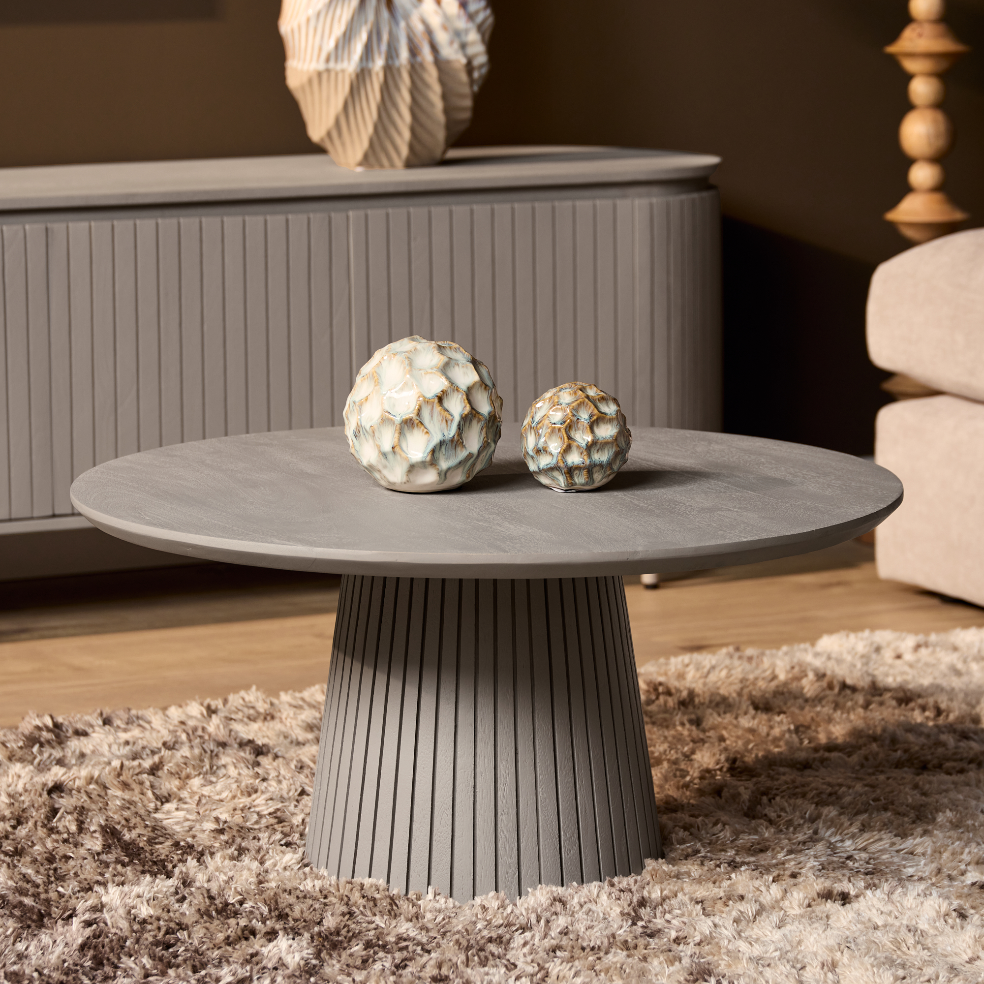Couchtisch Solana | 80 cm | Taupe - Starfurn