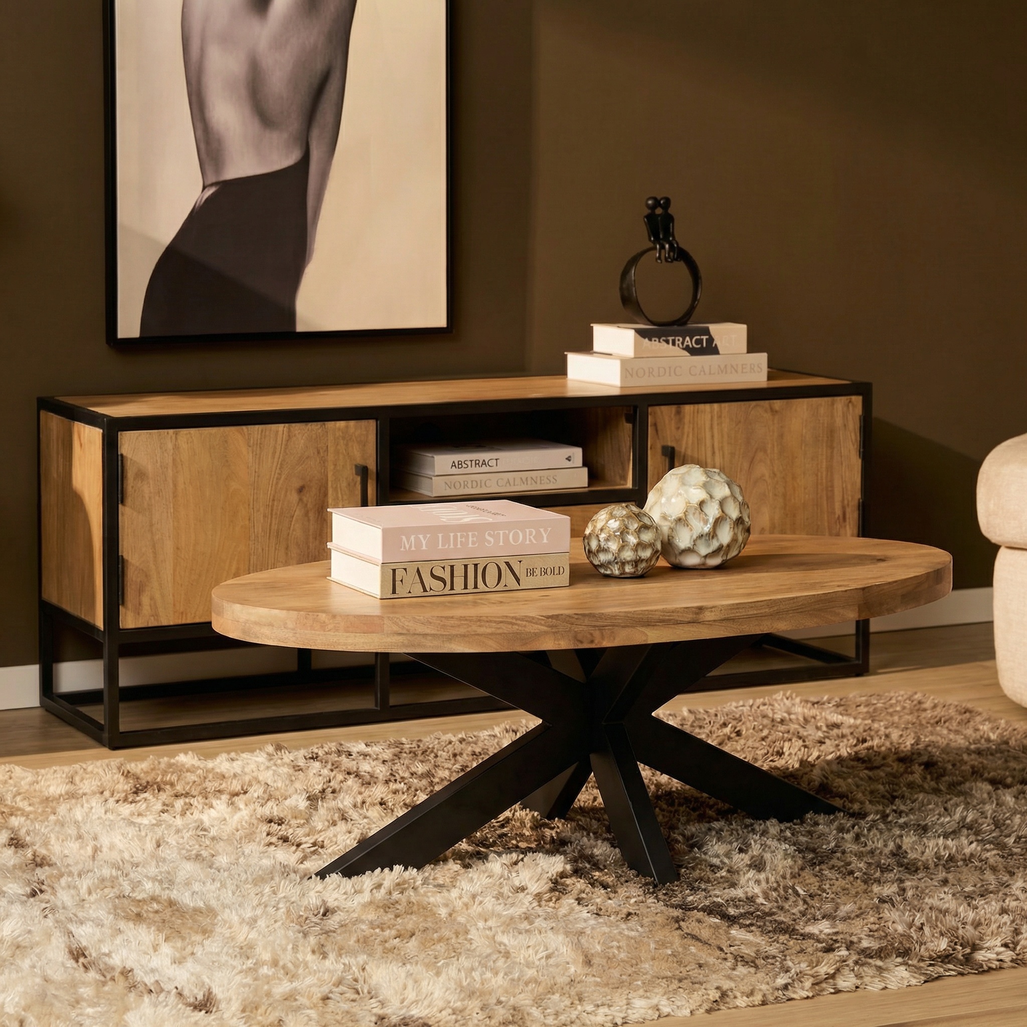 Mesa de centro Dakota | 130 cm | Ovalada - Starfurn
