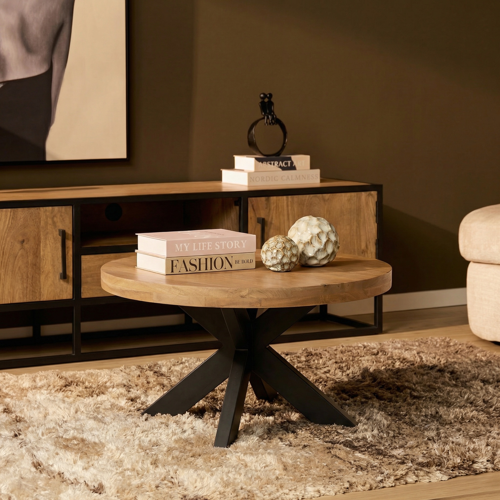 Mesa de centro Dakota | 80 cm | Redonda - Starfurn
