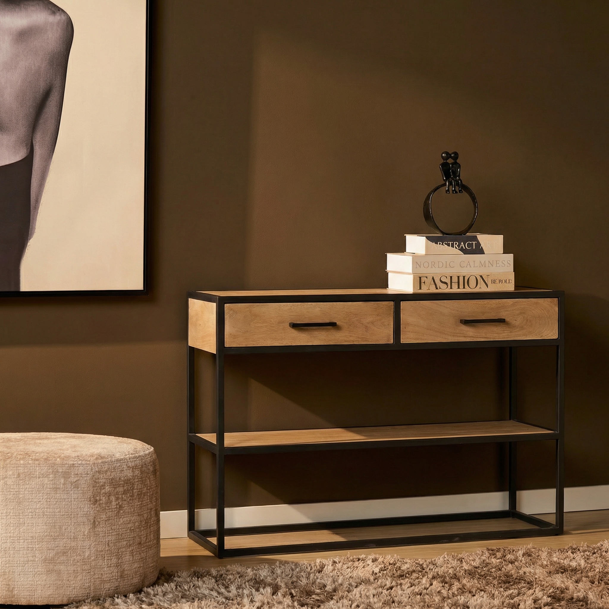 Side Table Dakota | 120 cm (Mango wood, Natural) - Starfurn