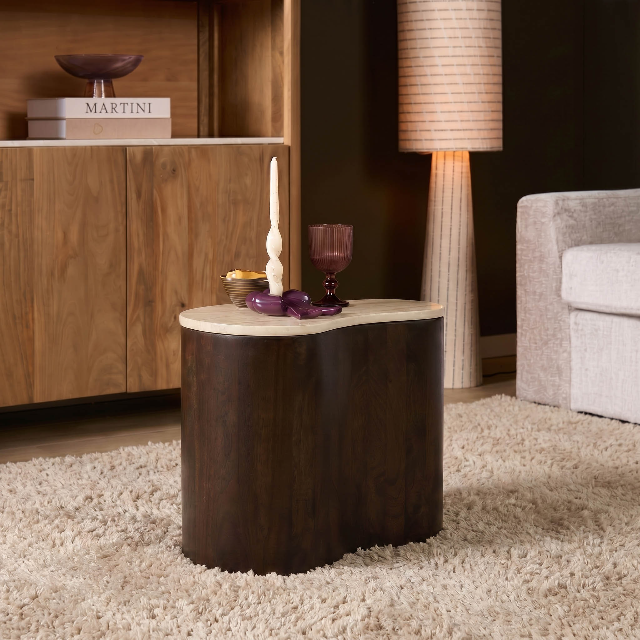 Coffee Table Lovi | 50 cm | Brown