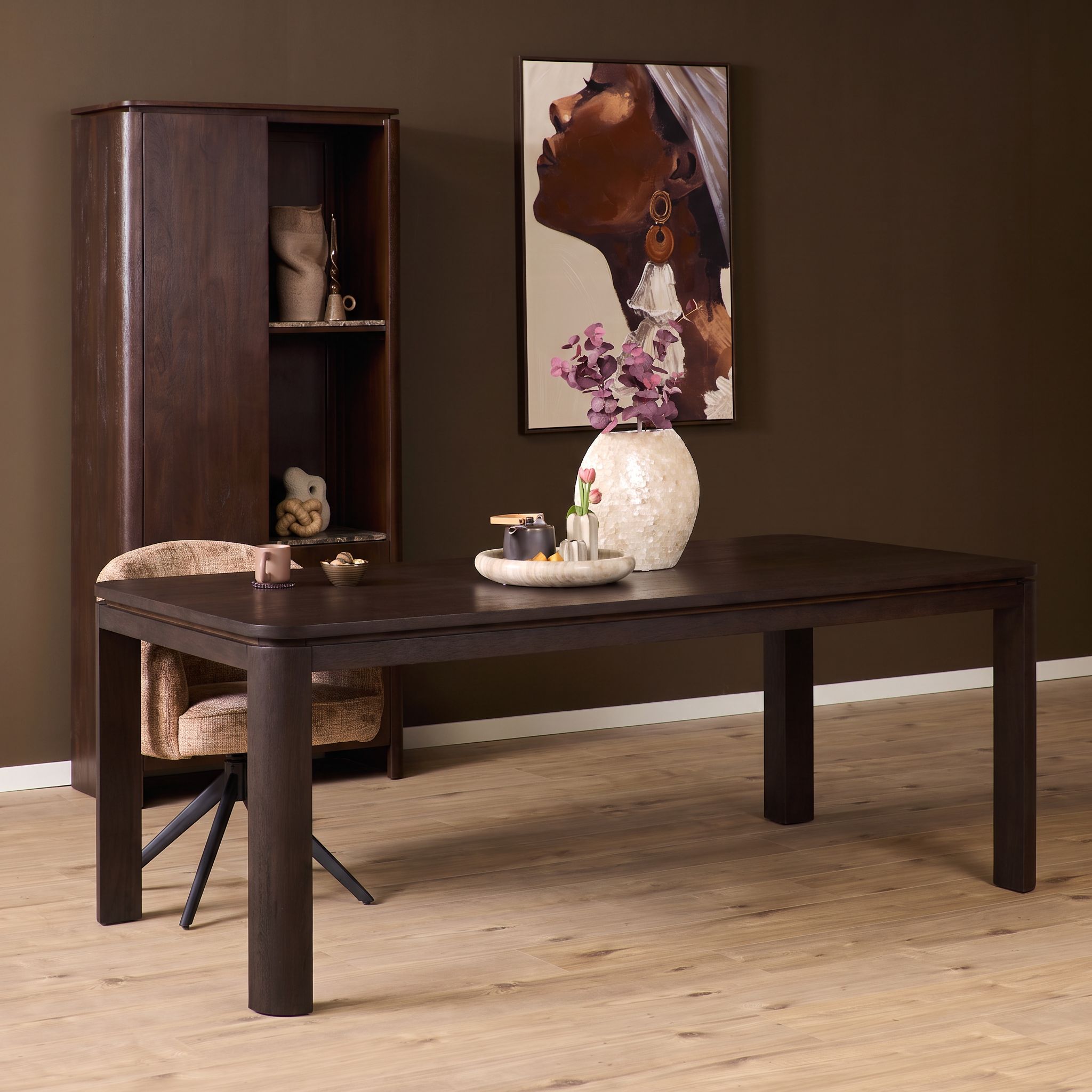 Dallas Dining Table Brown Mango Wood 240 cm - Starfurn