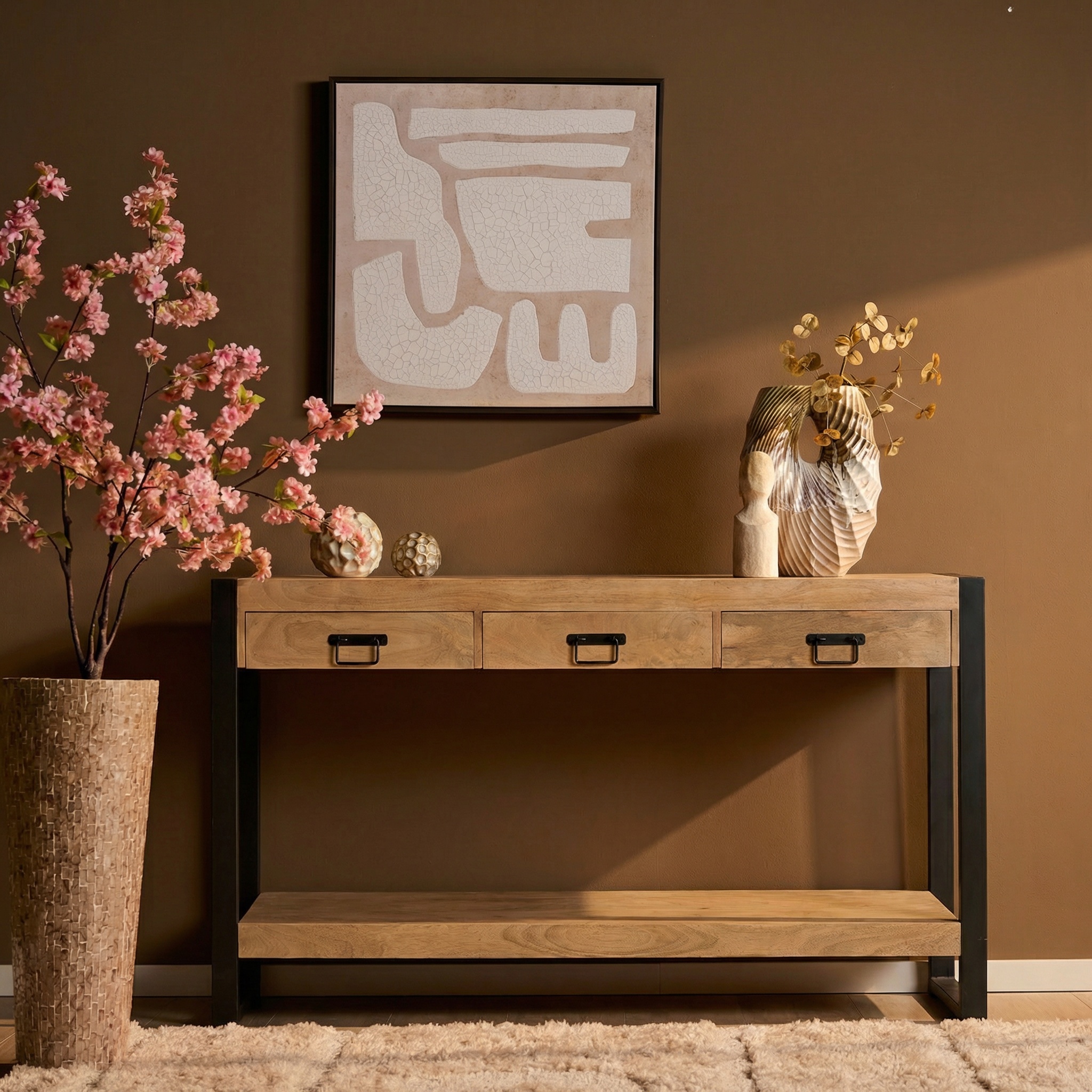 Sideboard Britt | 150 cm (Mangoholz, Natur) - Starfurn