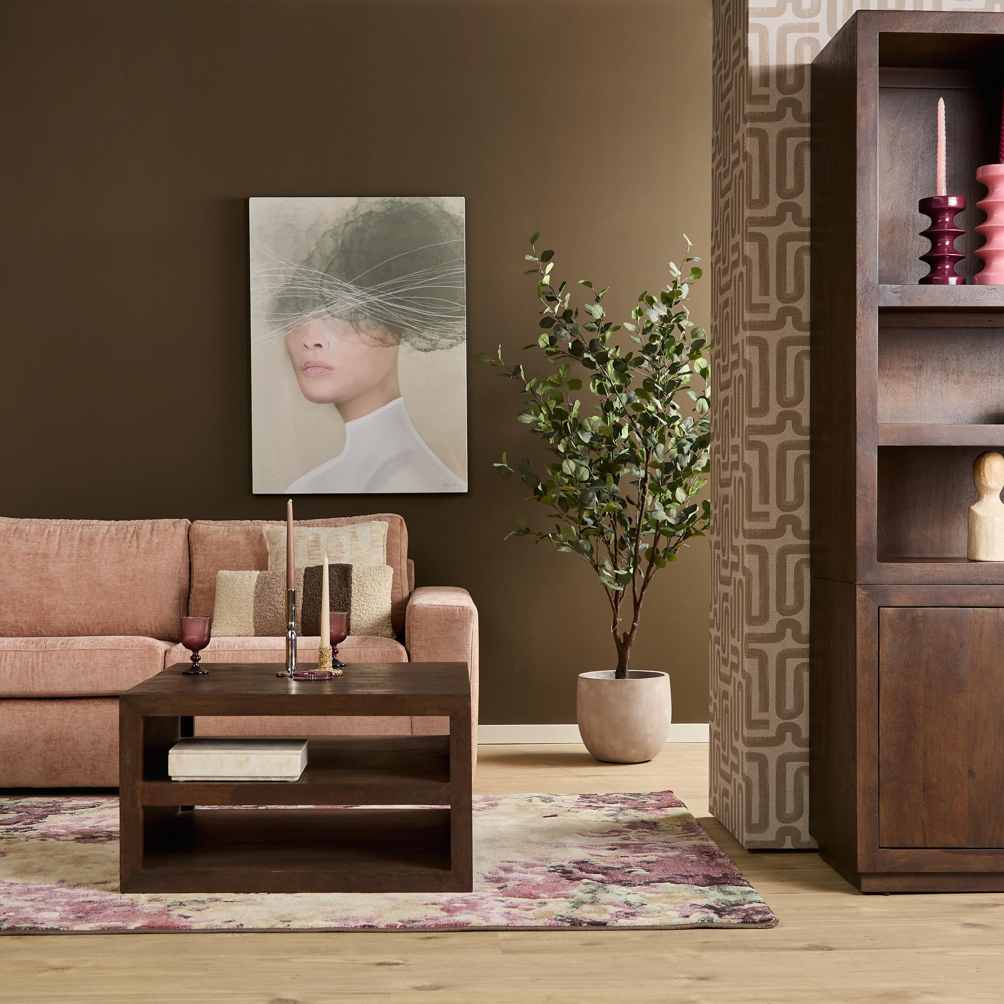 Coffee table Brussels Brown (Mango wood) - Starfurn