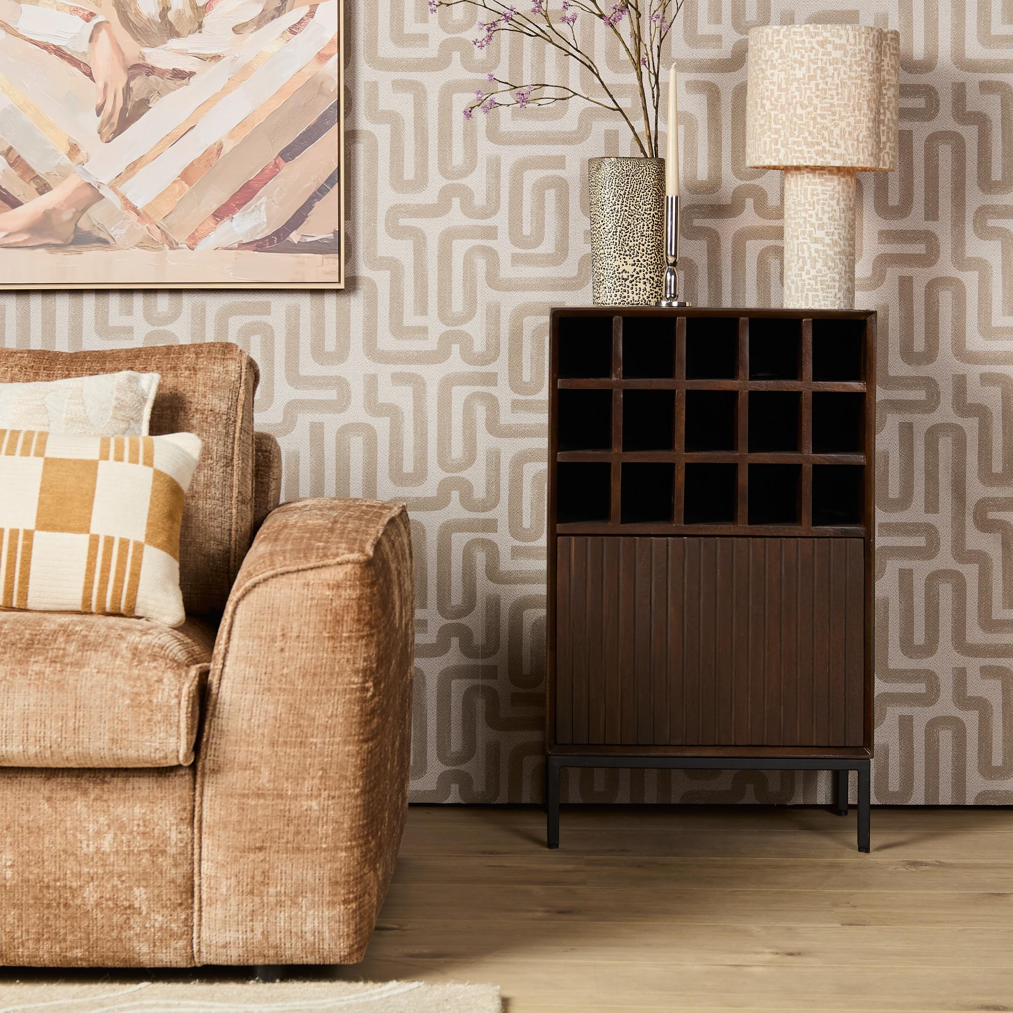 Weinschrank Madison Brown | 55 cm
