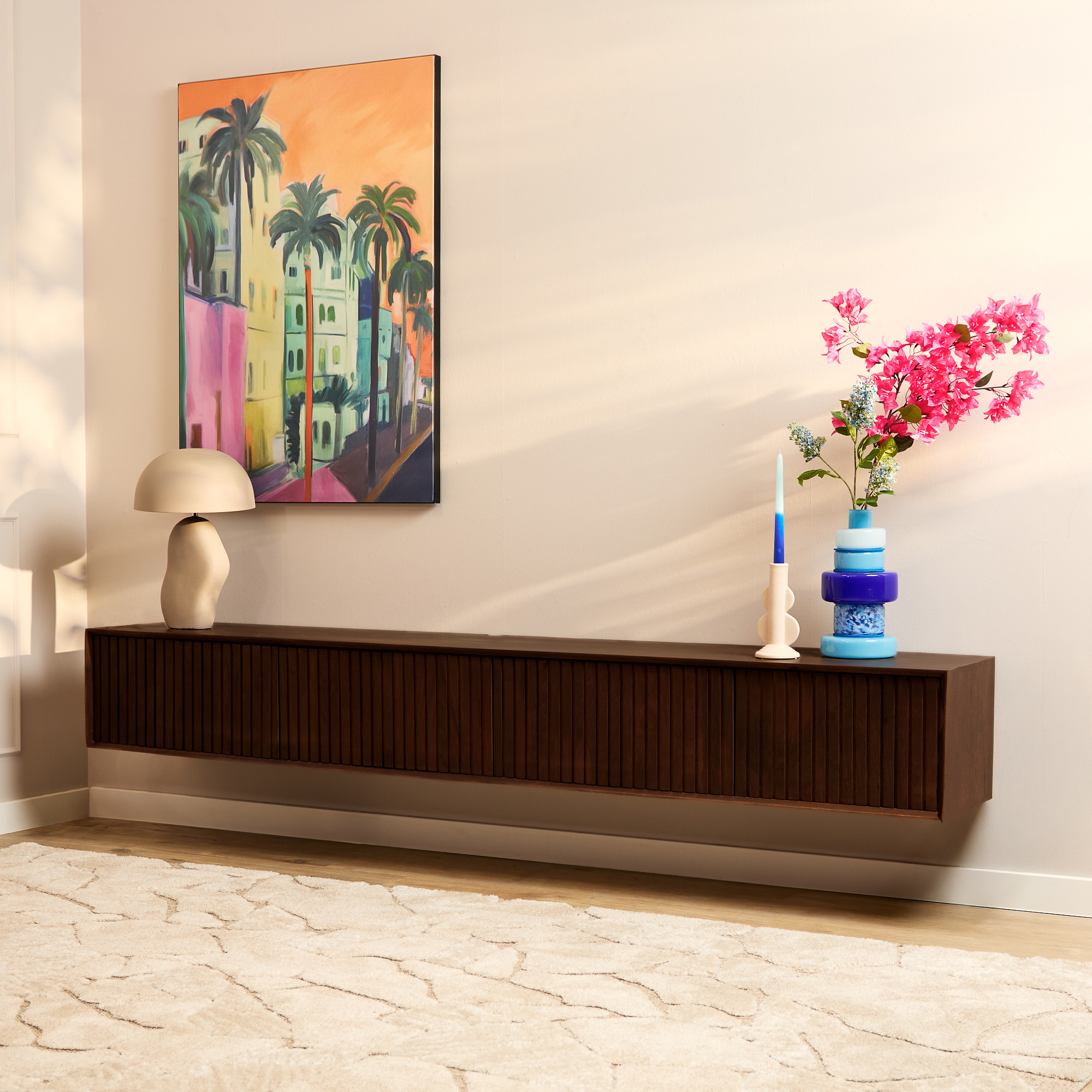 Schwebendes TV-Möbel Madison Brown | 200 cm - Starfurn