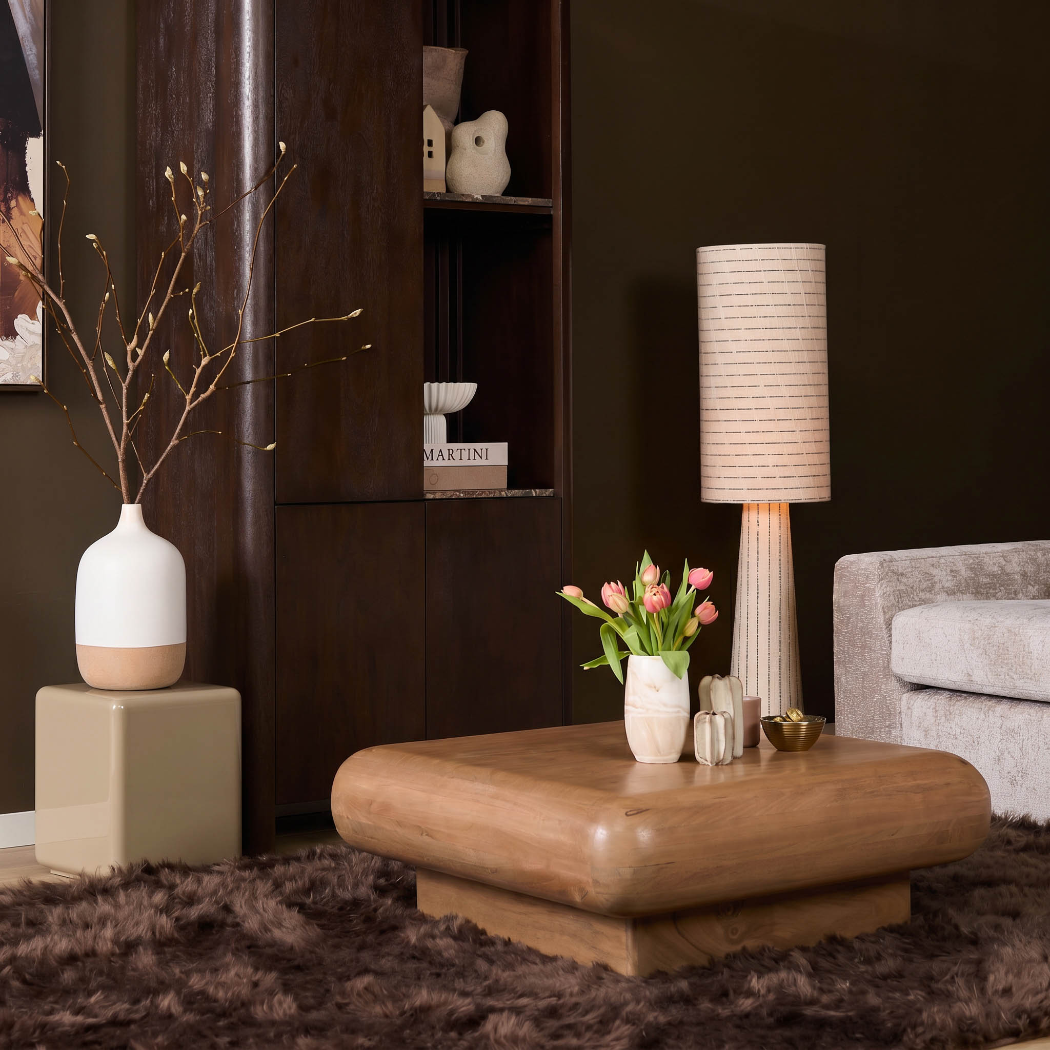 Coffee Table Fedde Natural Mango Wood 80 cm - Starfurn