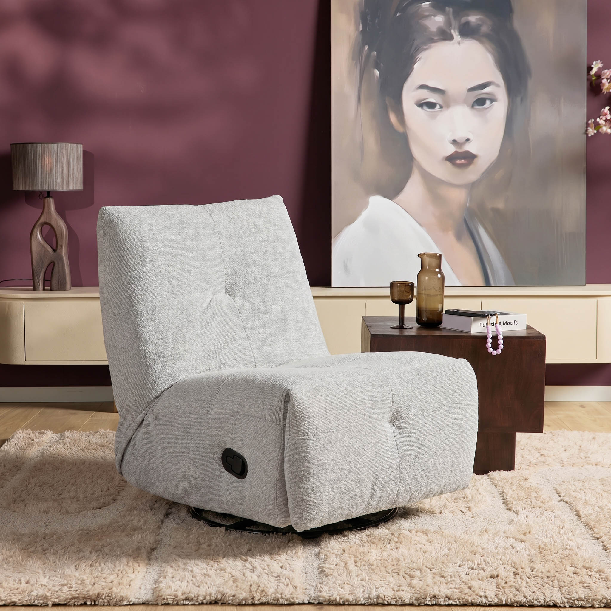 Relax armchair Lazy | Light Grey - Starfurn