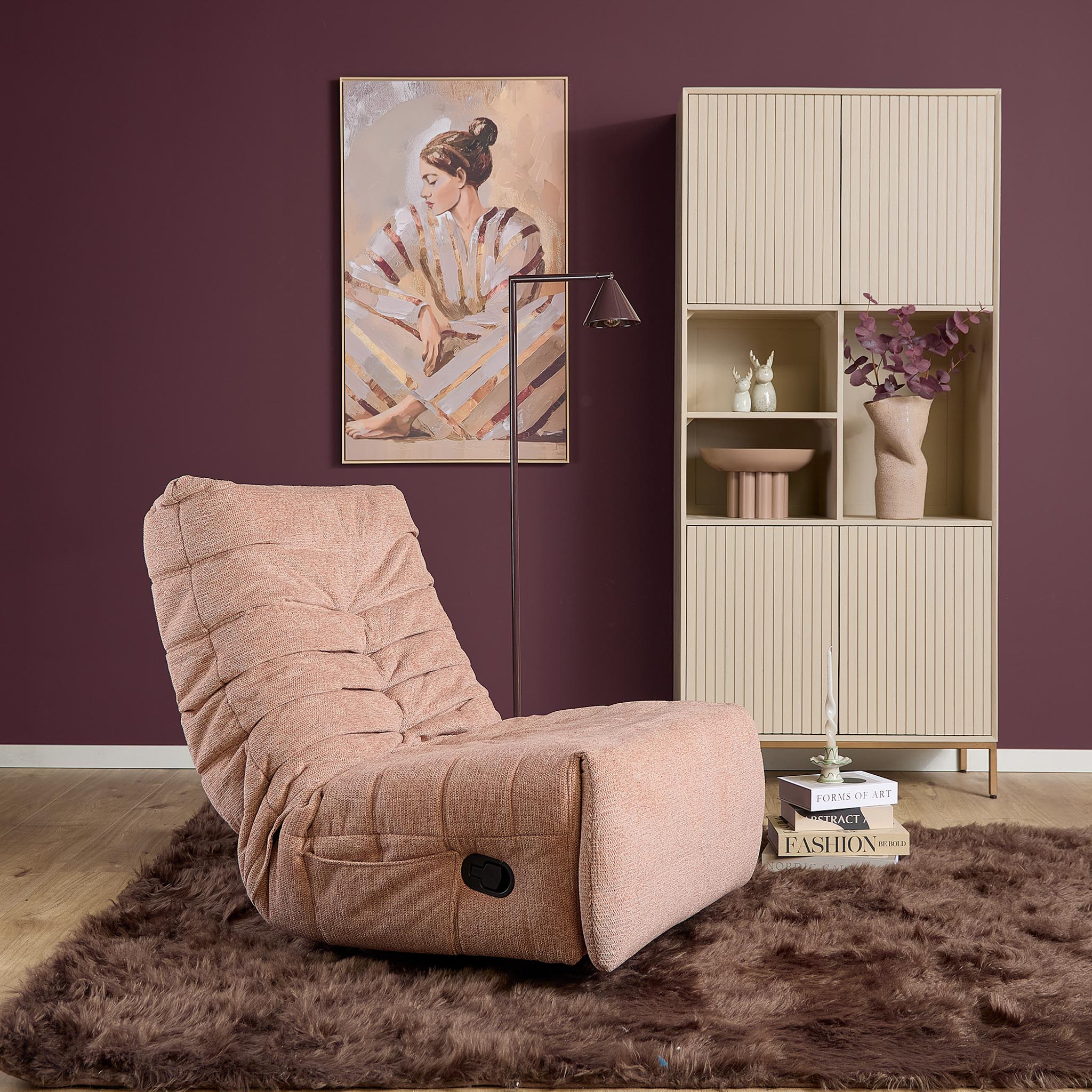 Sillón reclinable Zen | Rosa - Starfurn