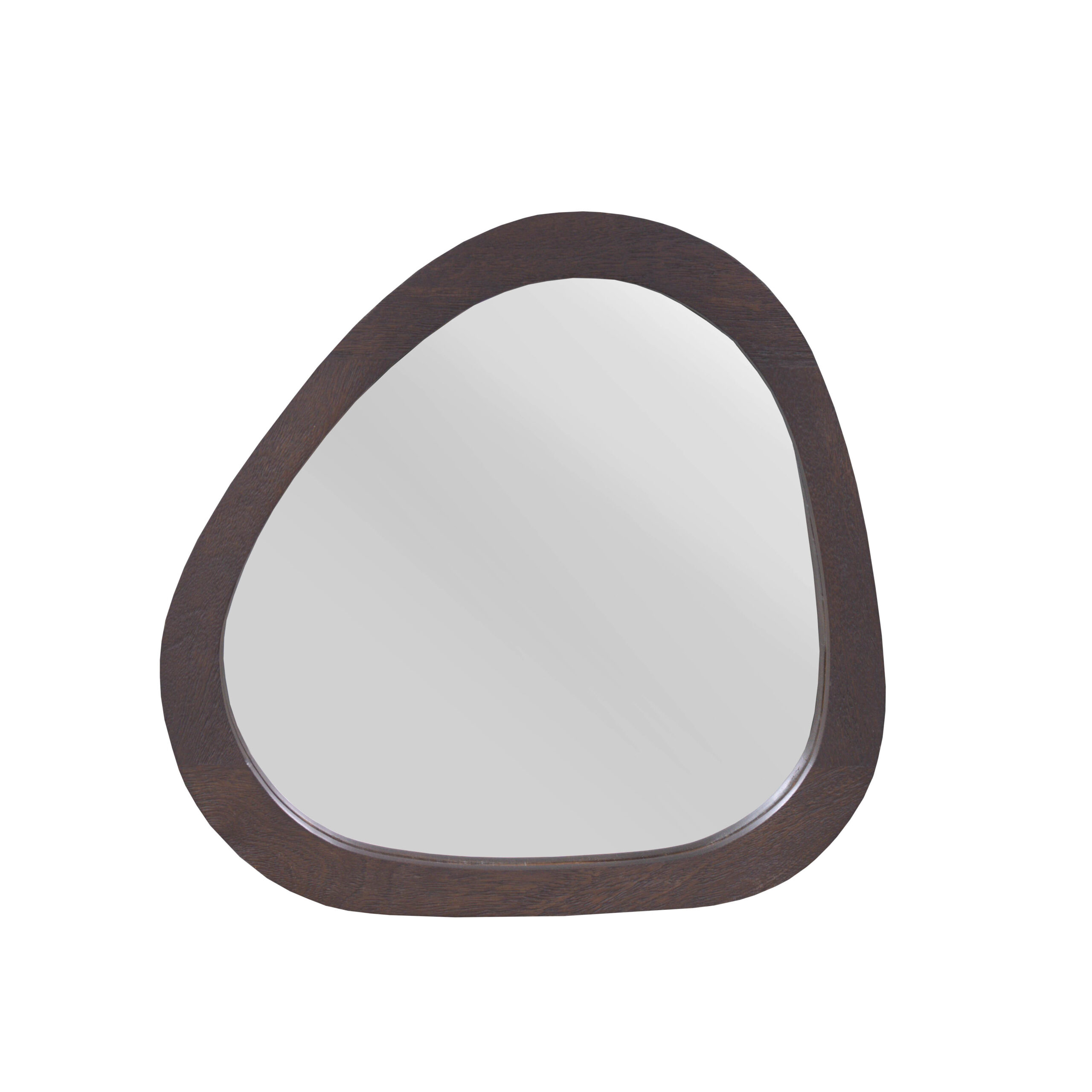 Organischer Spiegel Lou Braun Mangoholz 55 cm - Starfurn
