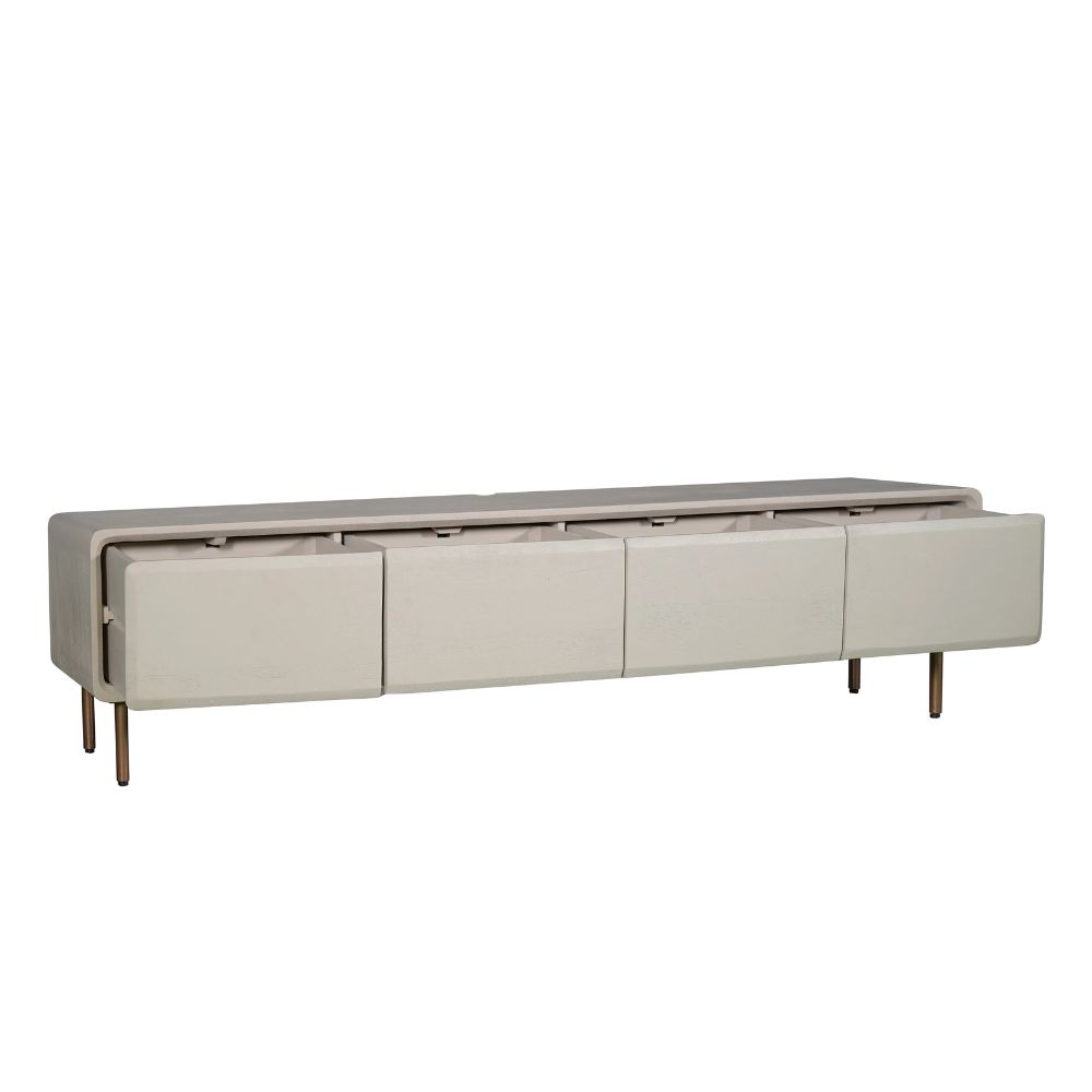 Schwebendes TV-Möbel Allure Sand Mangoholz 200 cm - Starfurn