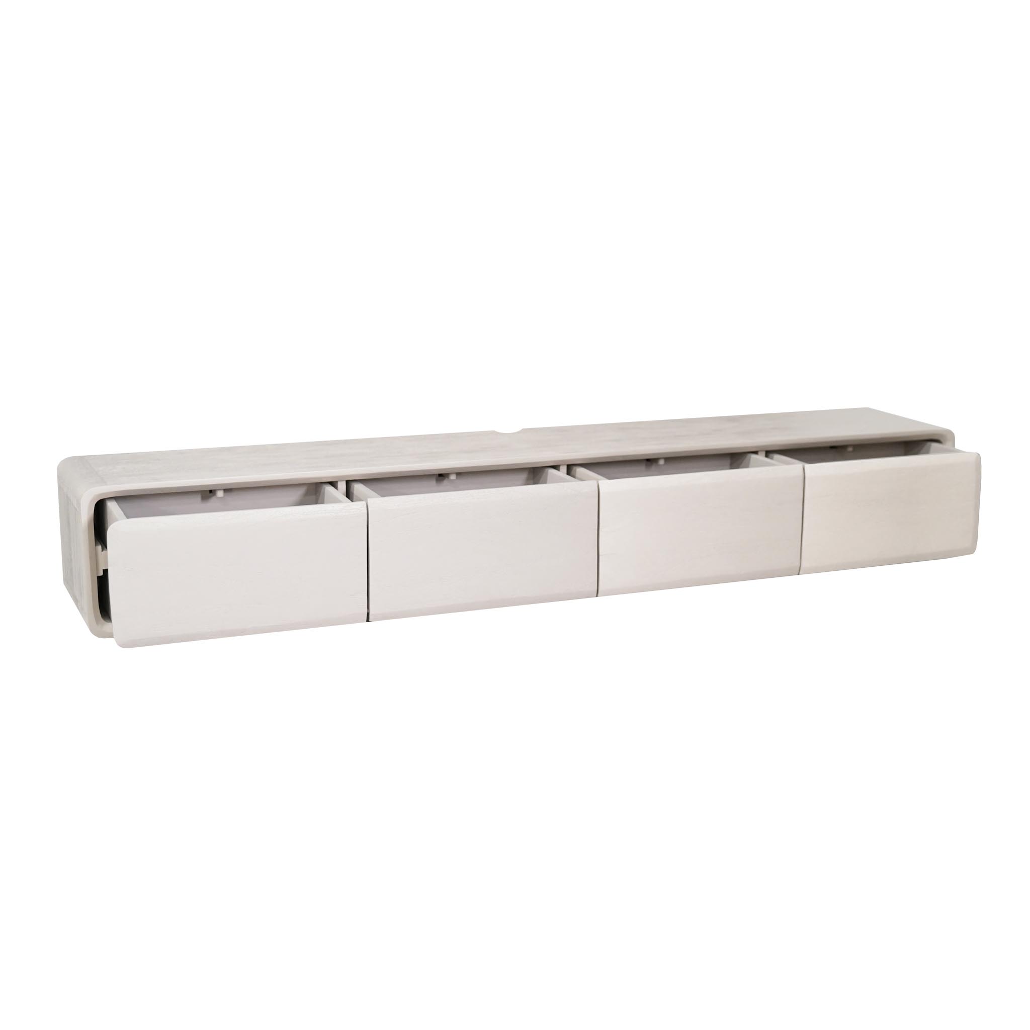 Schwebendes TV-Möbel Allure Sand Mangoholz 200 cm - Starfurn