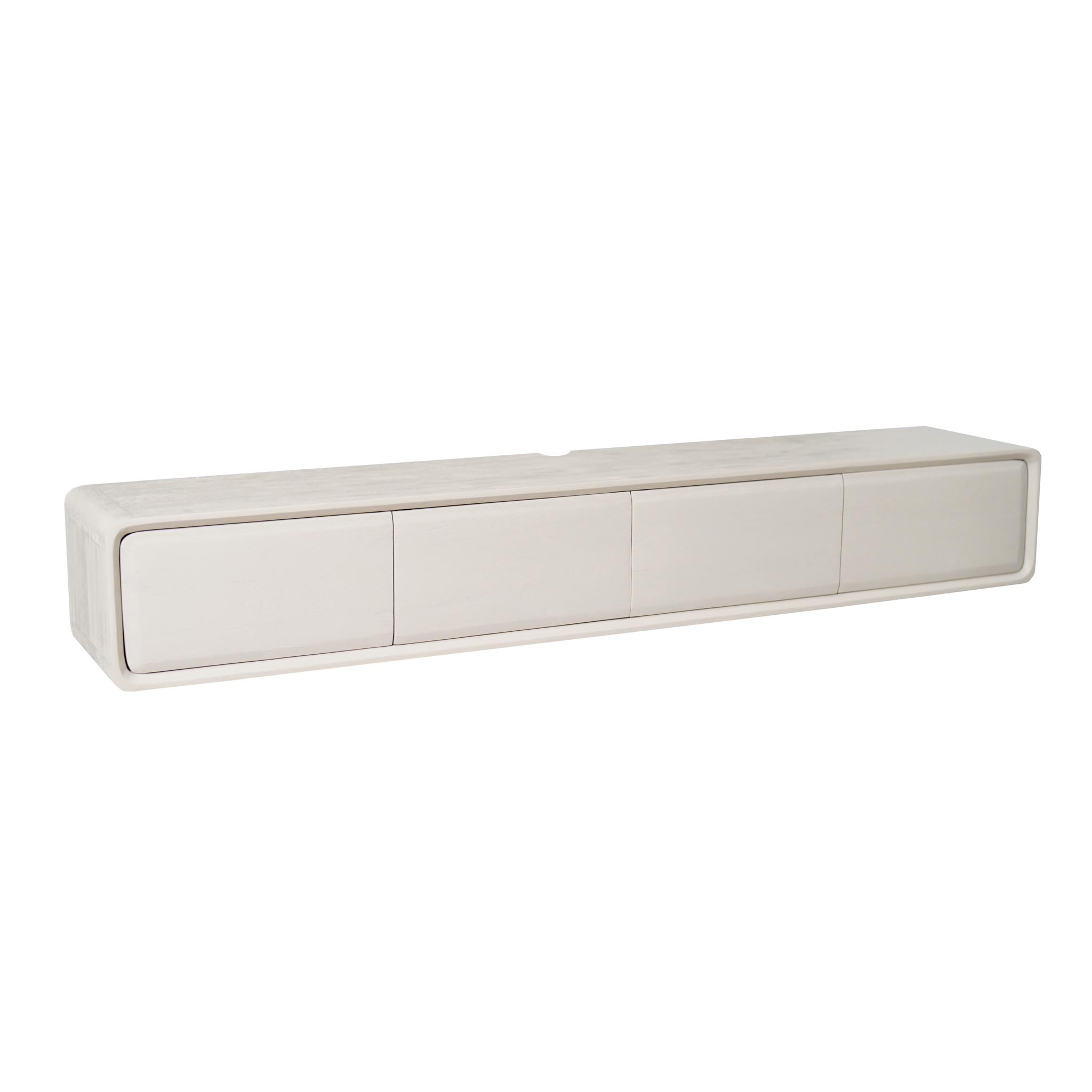 Schwebendes TV-Möbel Allure Sand Mangoholz 200 cm - Starfurn