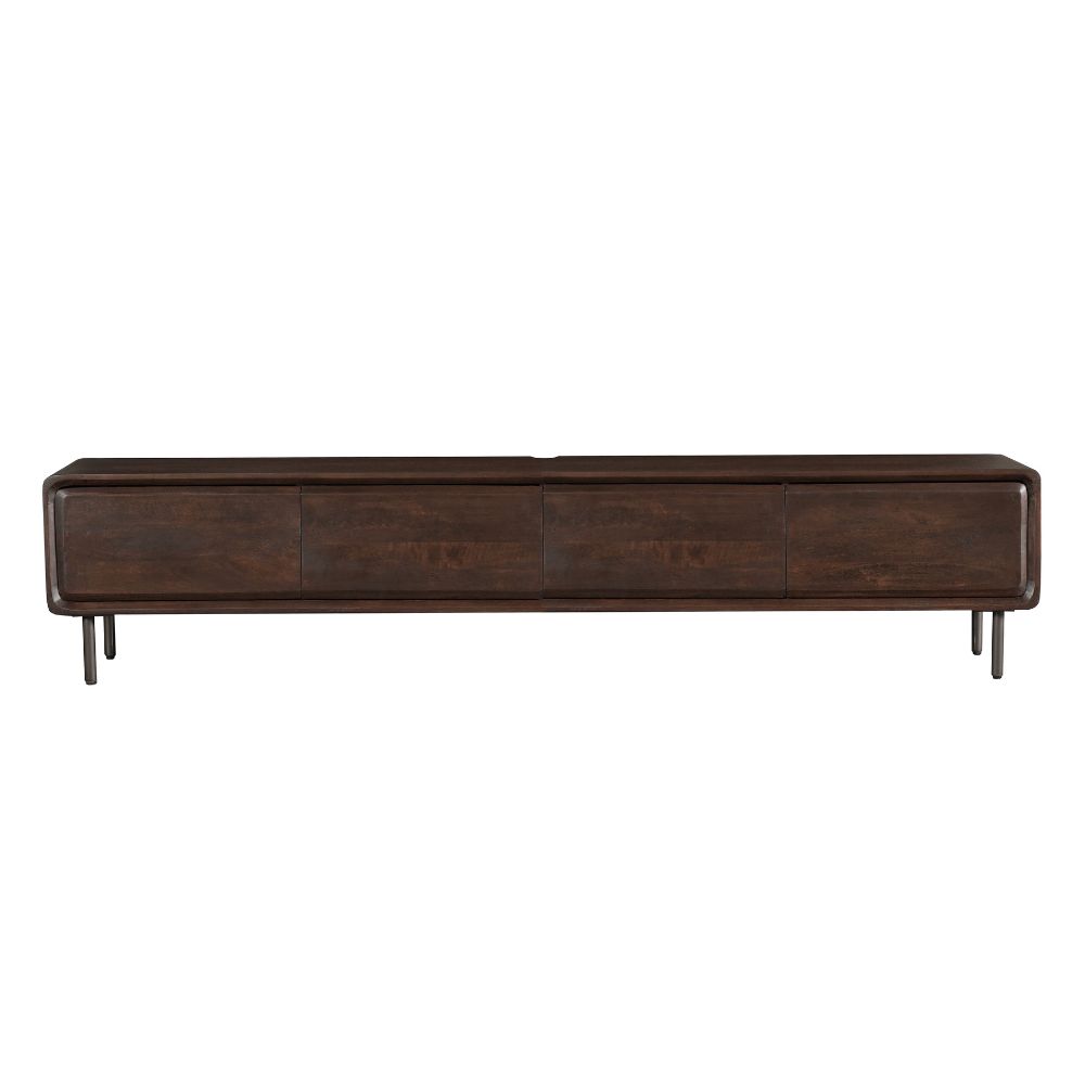 Floating TV Unit Allure Brown Mango Wood 200 cm - Starfurn
