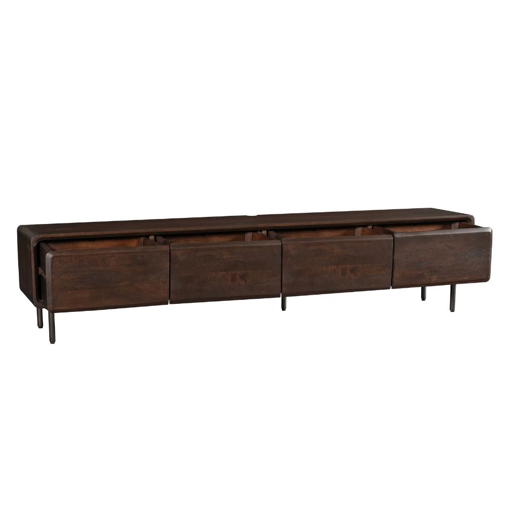 Schwebendes TV-Möbel Allure Braun Mangoholz 240 cm - Starfurn