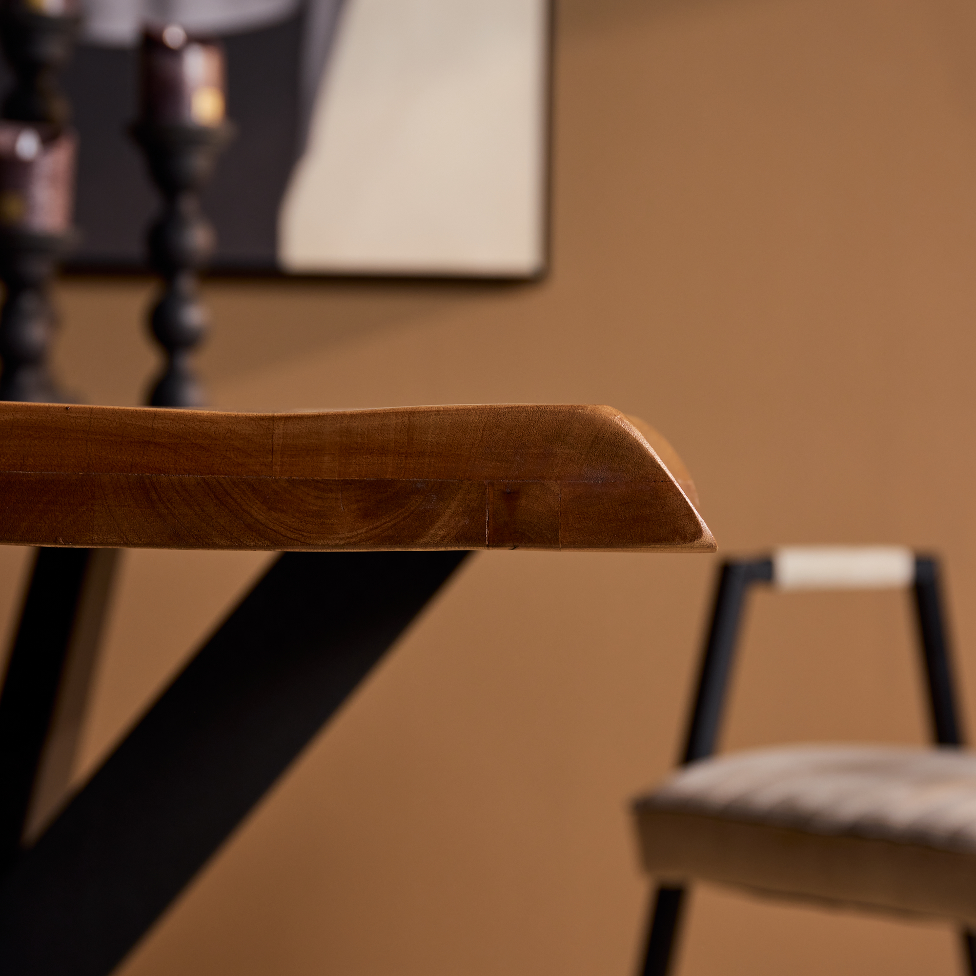 Baumstammtisch Boston Natur Mangoholz 240 cm - Starfurn