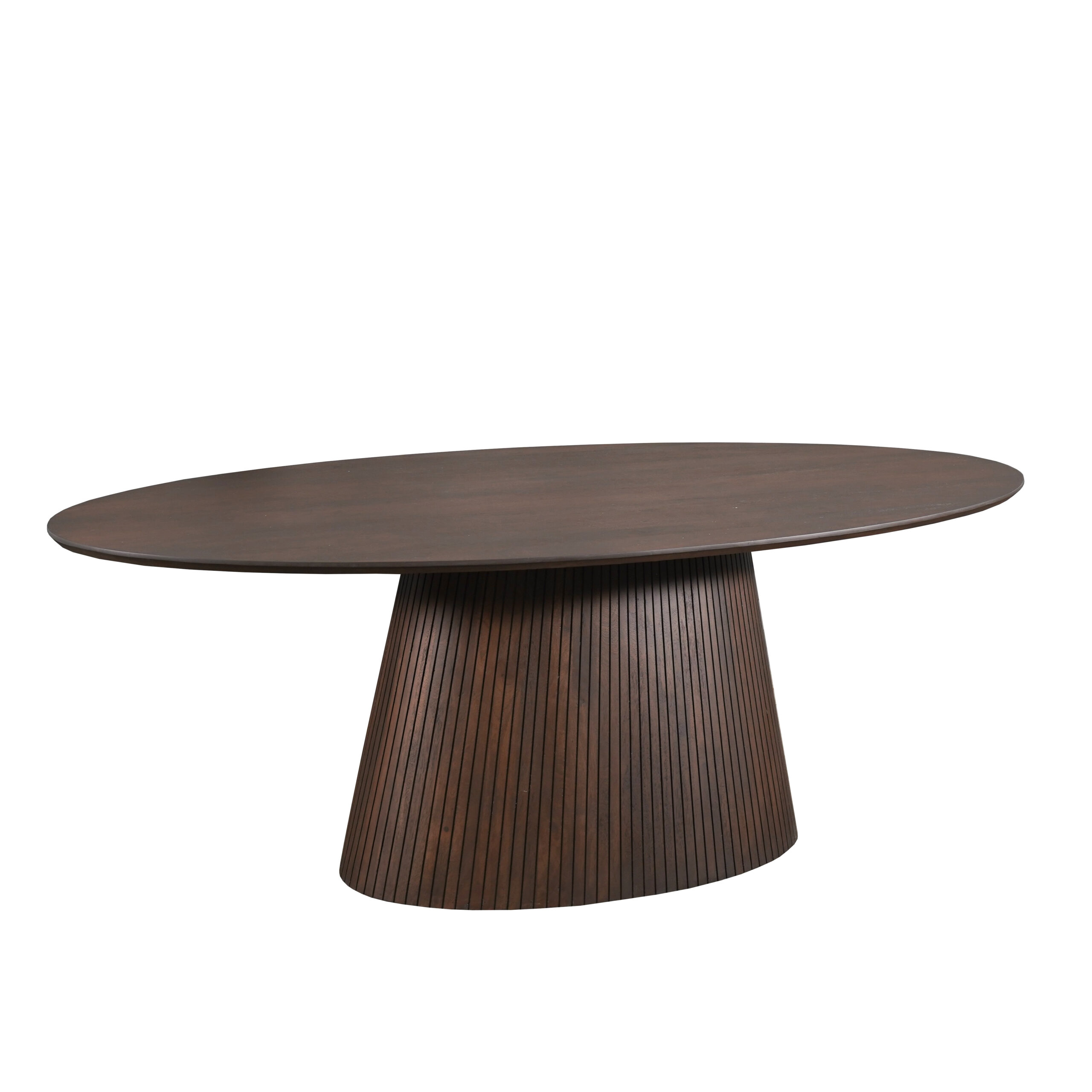 Ovale eettafel Solana Bruin Mangohout 210 cm - Starfurn