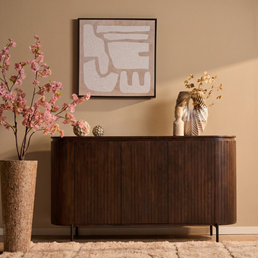 Dressoir Solana Bruin Mangohout 165 cm - Starfurn