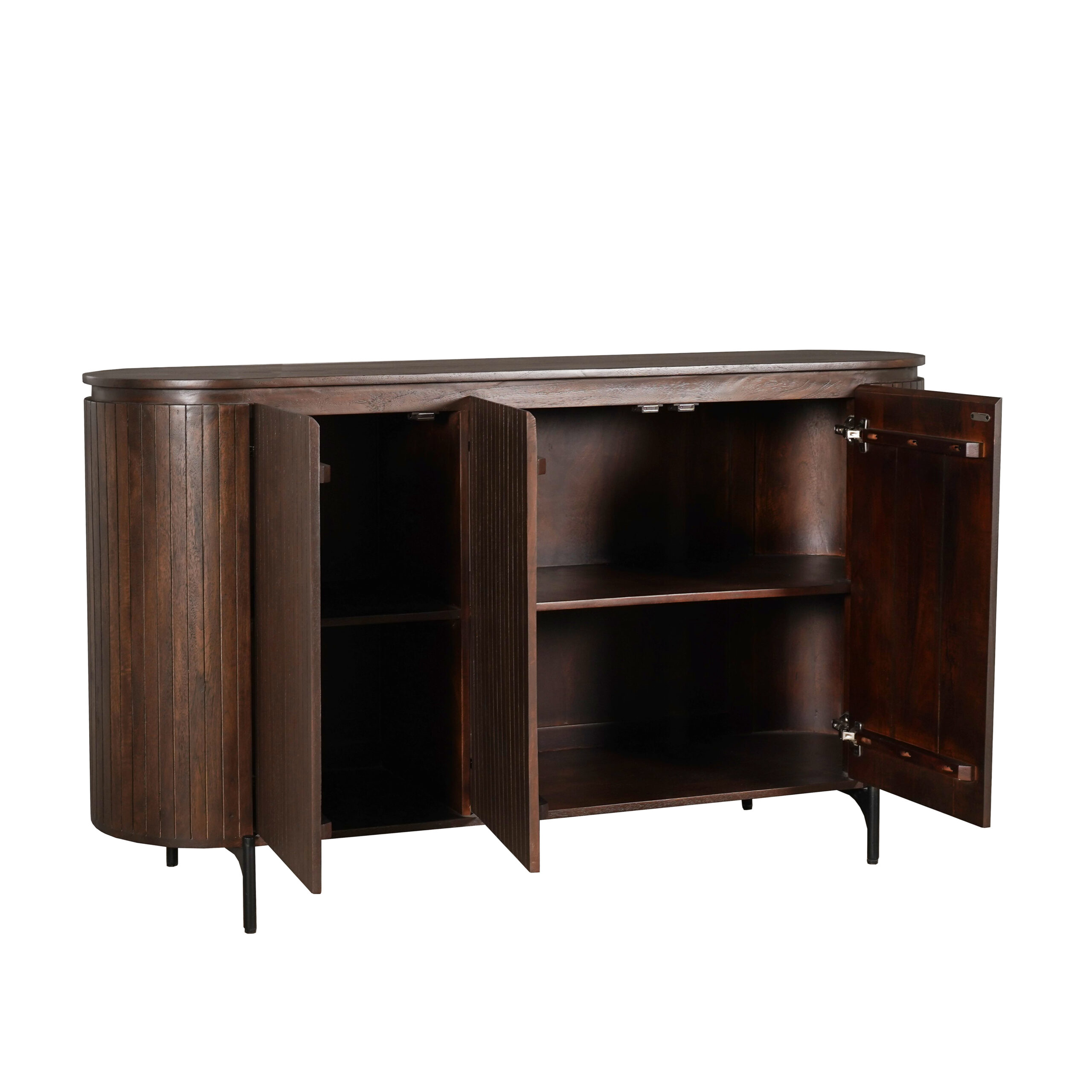 Sideboard Solana Braun Mangoholz 165 cm - Starfurn