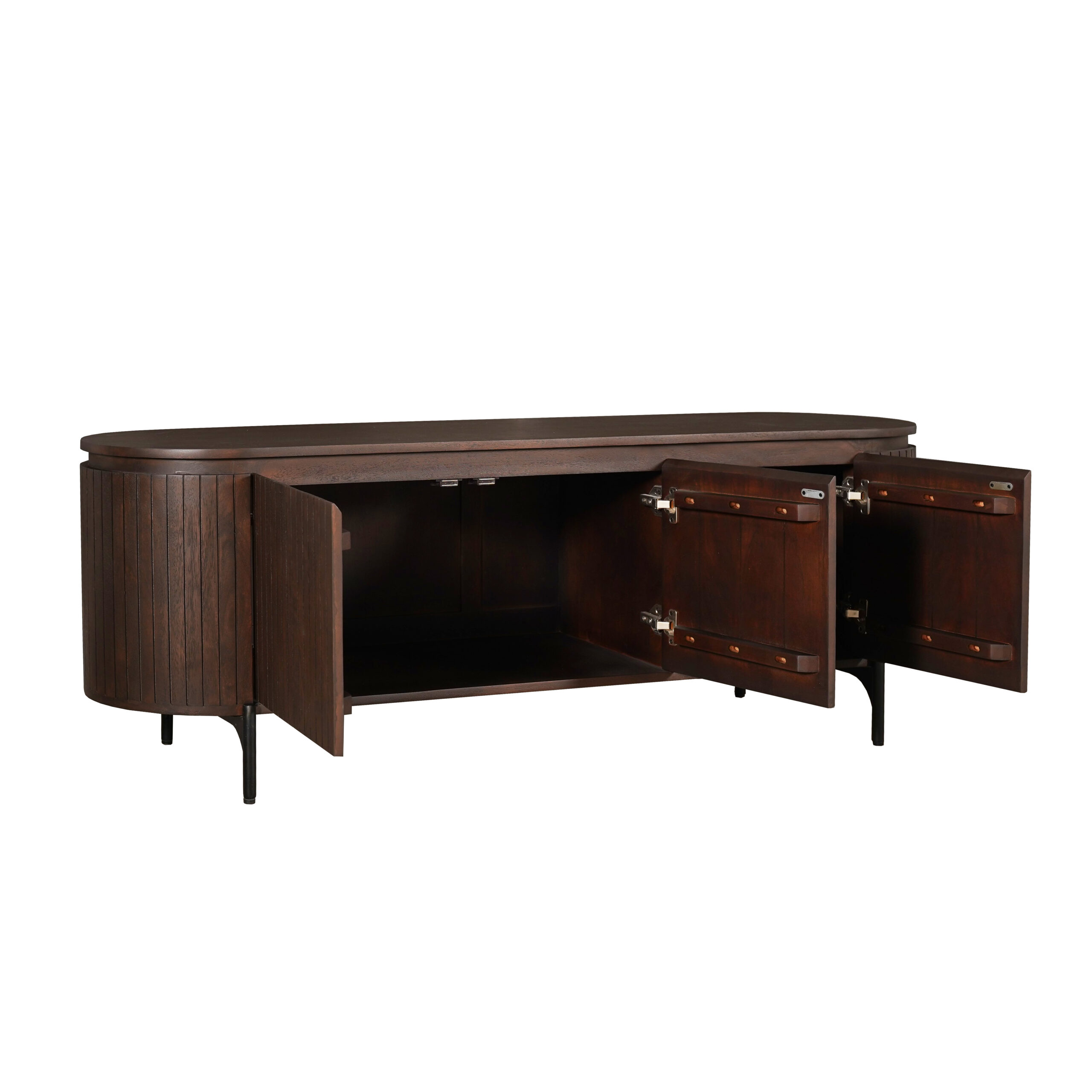 Tv meubel Solana Bruin Mangohout 165 cm - Starfurn