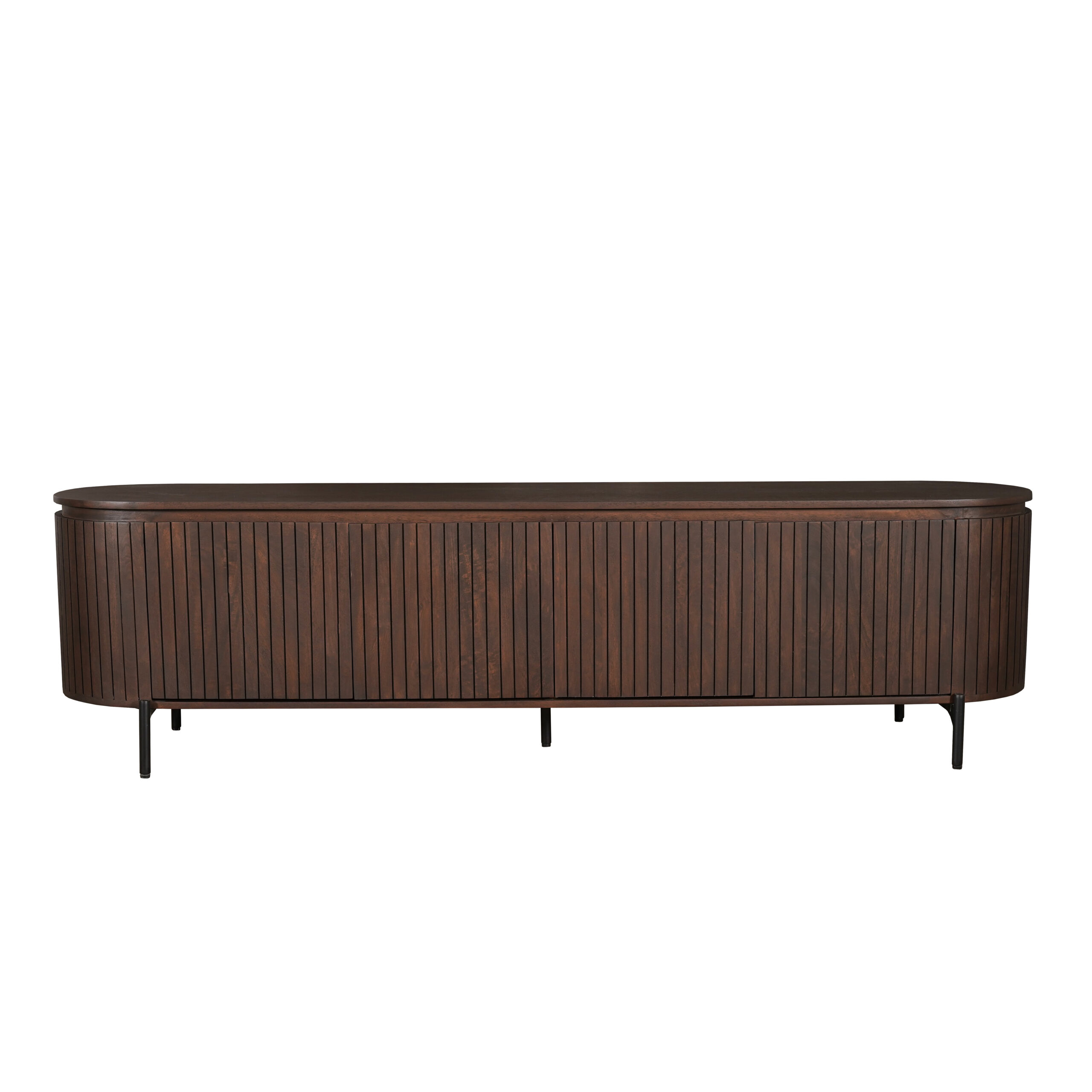 Tv meubel Solana Bruin Mangohout 210 cm - Starfurn