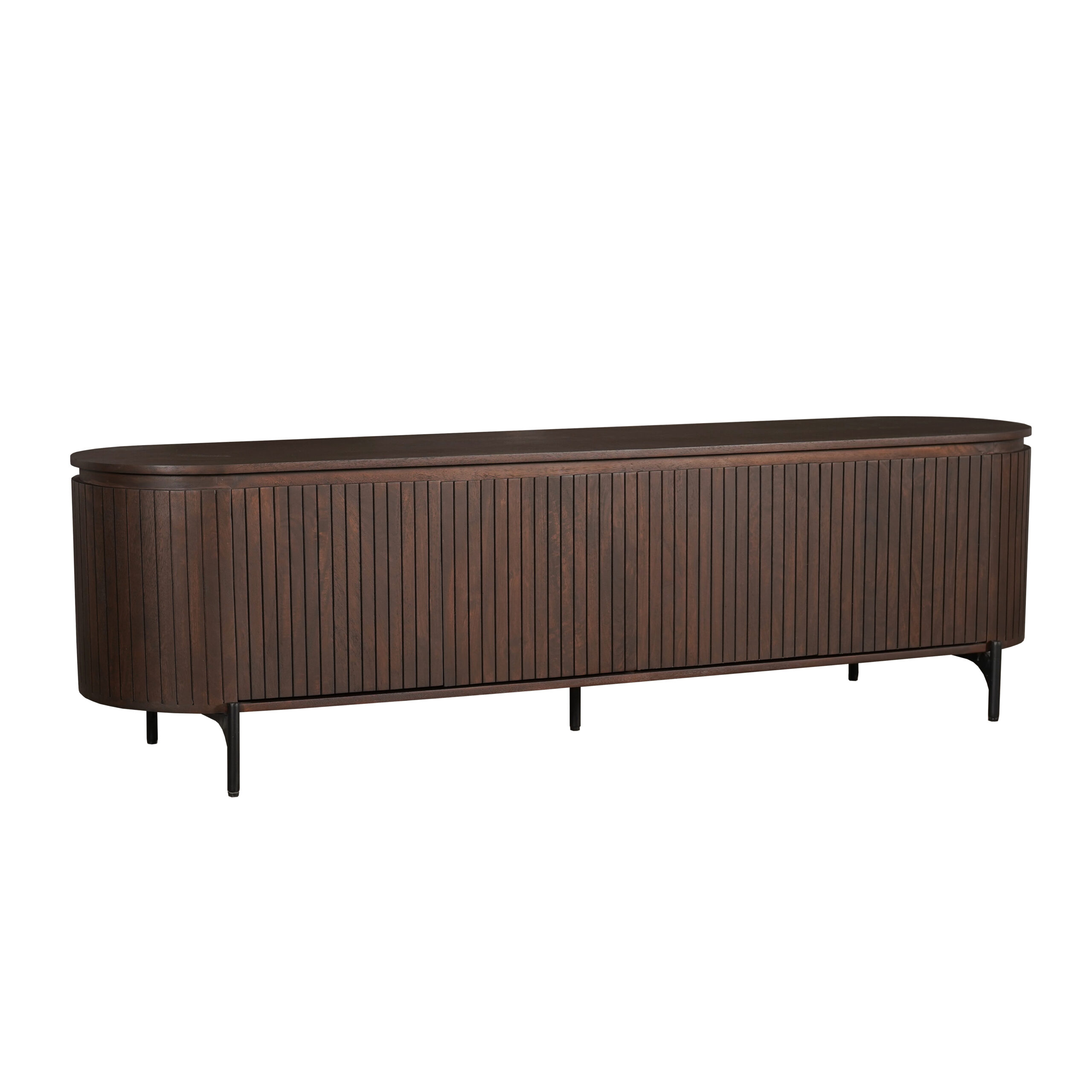 Tv meubel Solana Bruin Mangohout 210 cm - Starfurn