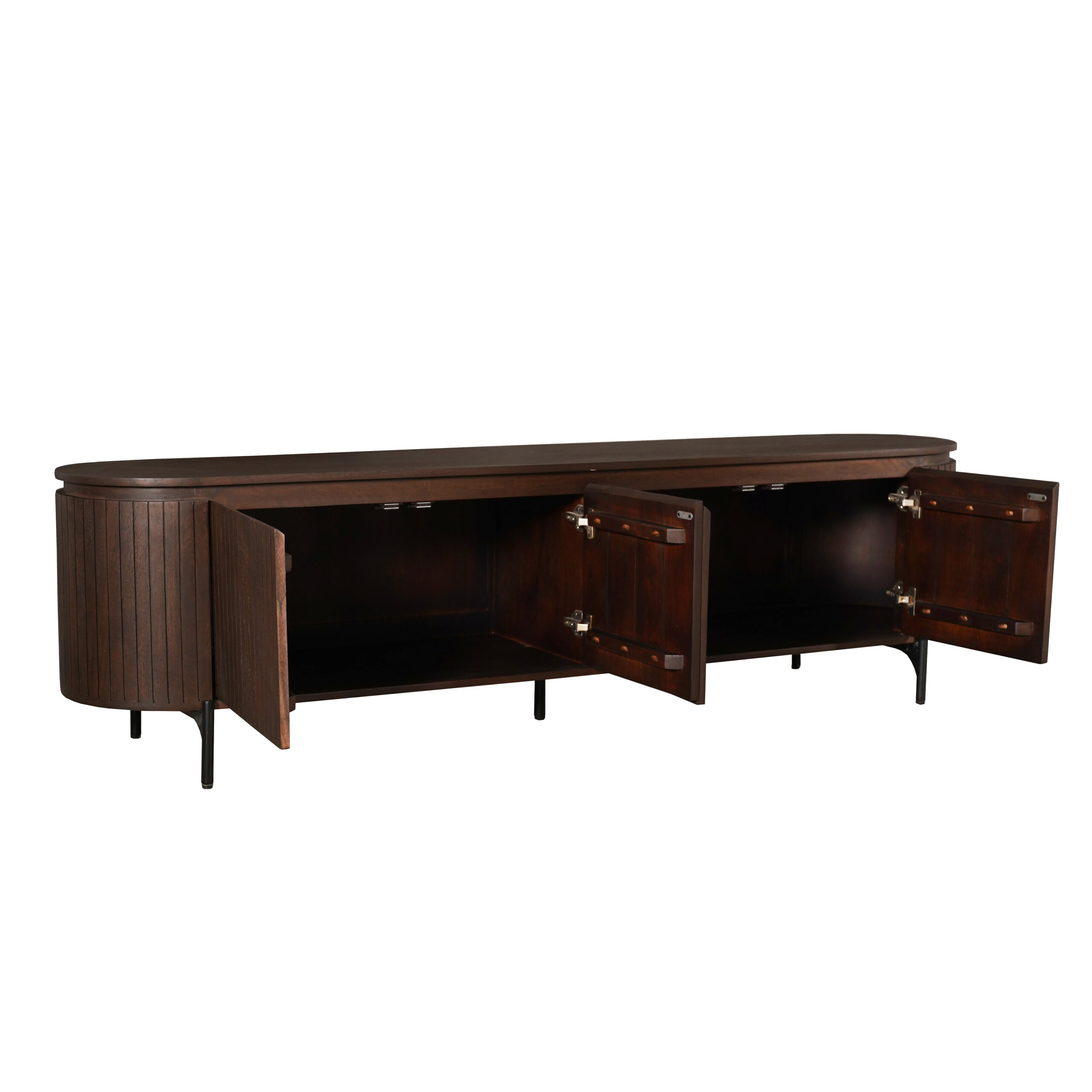 Tv meubel Solana Bruin Mangohout 210 cm - Starfurn