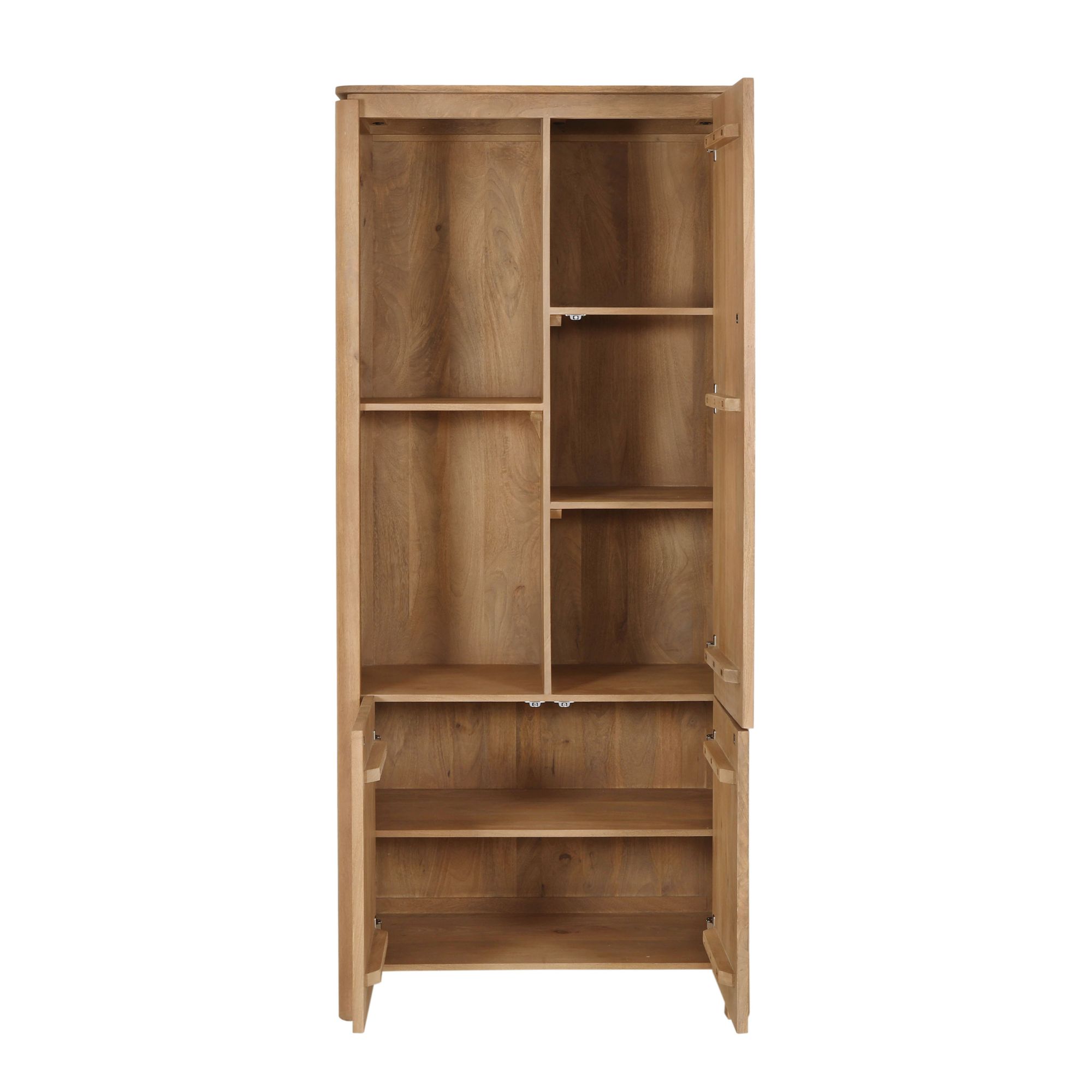 Fächerregal Links Dallas Natur Mangoholz 90 cm - Starfurn, foto 3