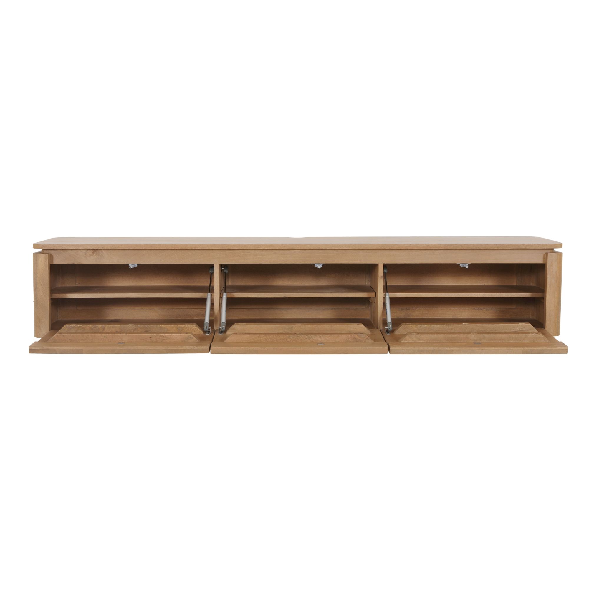 Zwevend tv meubel Dallas Naturel Mangohout 165 cm - Starfurn, foto 3