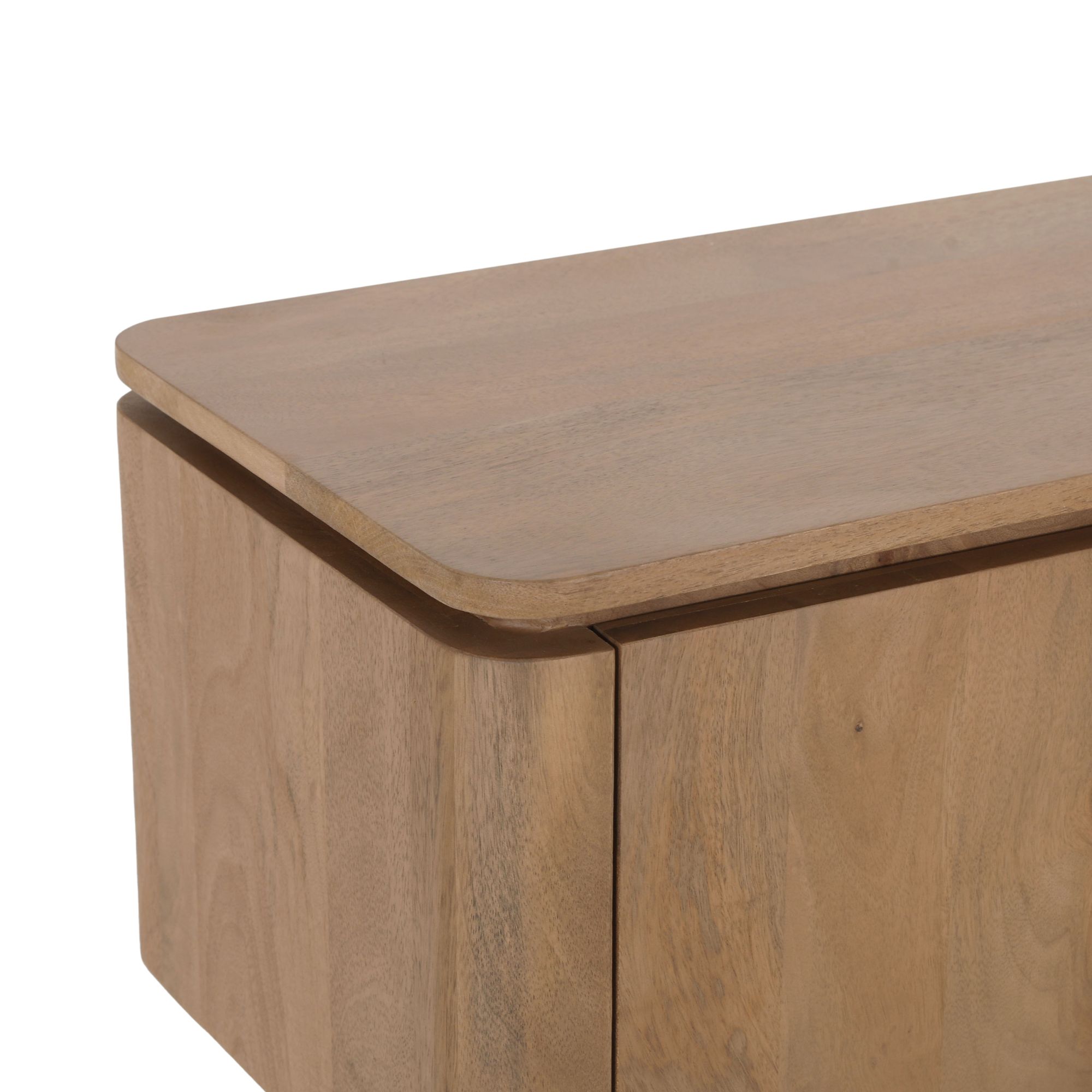 Zwevend tv meubel Dallas Naturel Mangohout 165 cm - Starfurn, foto 5