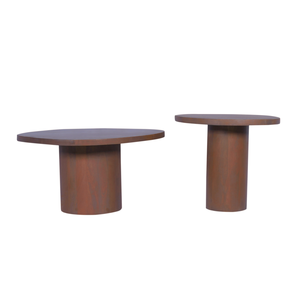 Salontafel set Mirre Walnoot Mangohout 70 cm - Starfurn