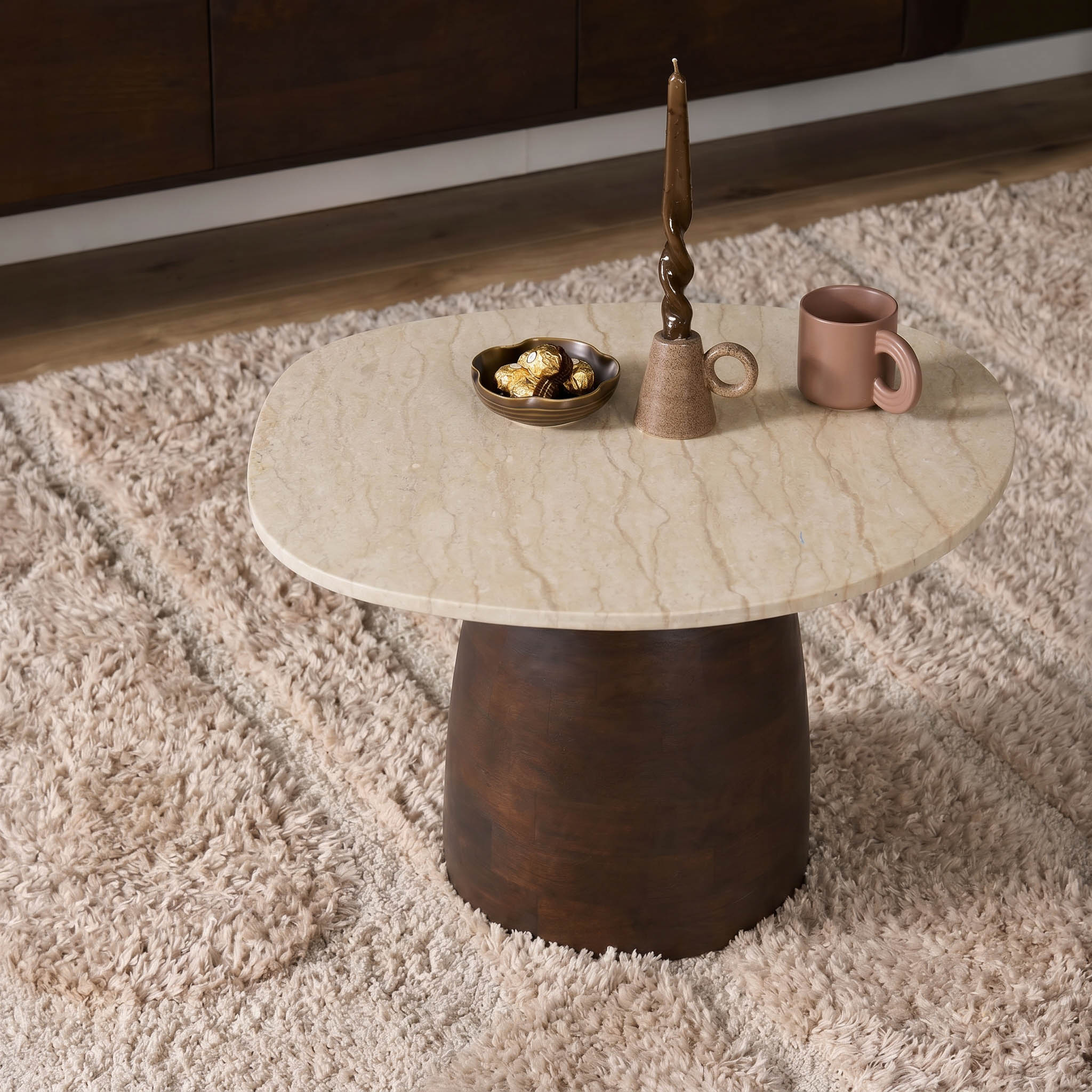 Organische salontafel Liv 80 cm - Starfurn
