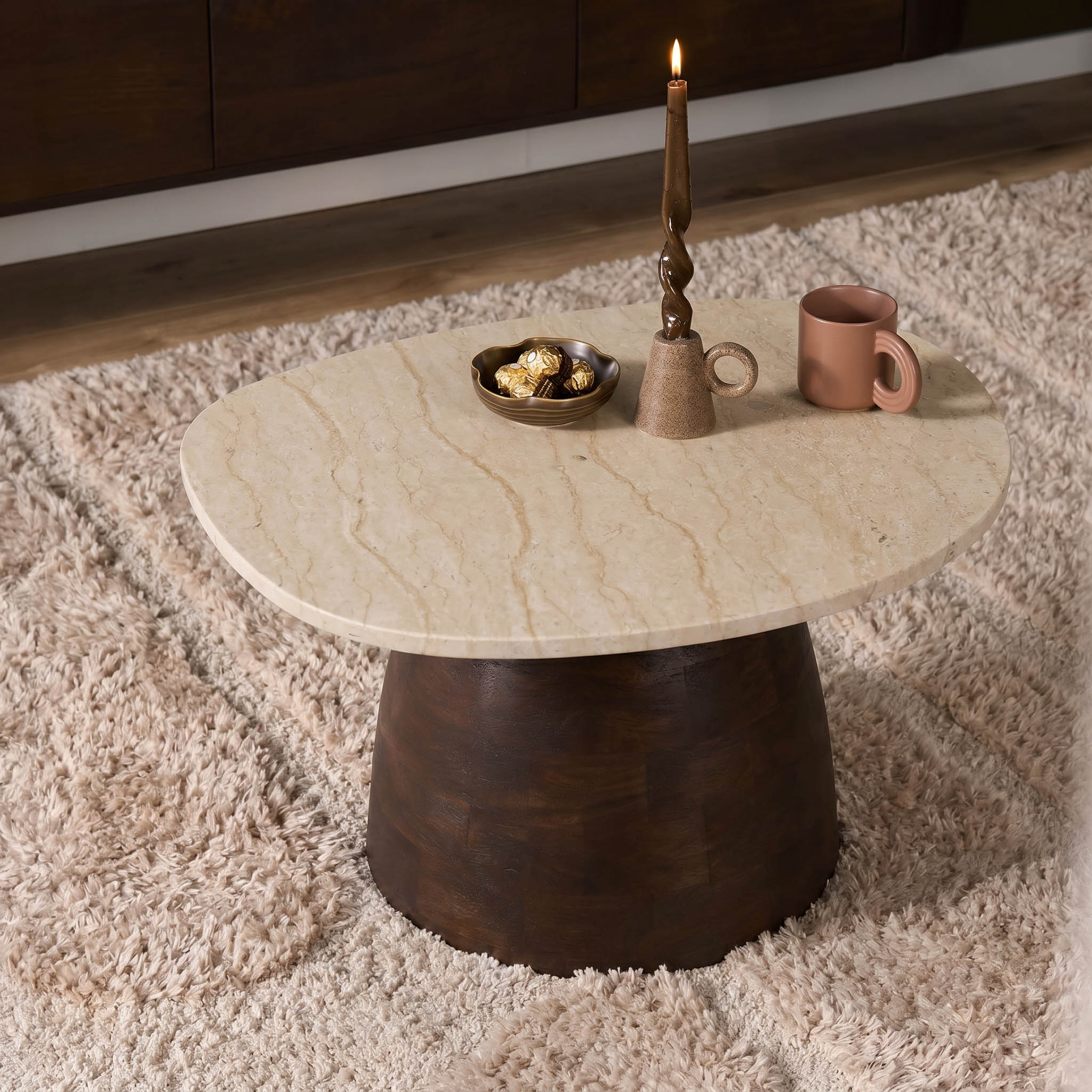 Organische salontafel Liv 70 cm - Starfurn