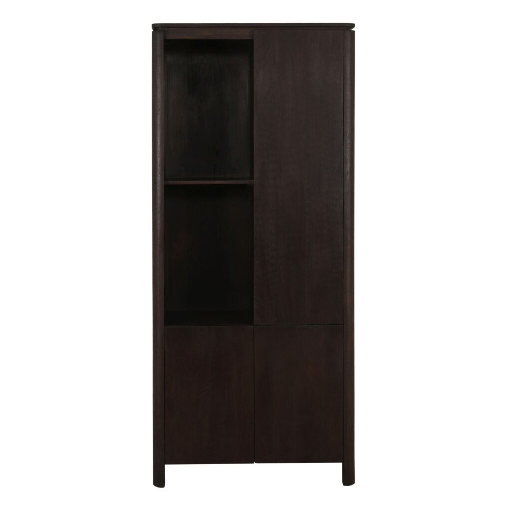 Shelf cabinet left Dallas Brown Mango Wood 90 cm - Starfurn