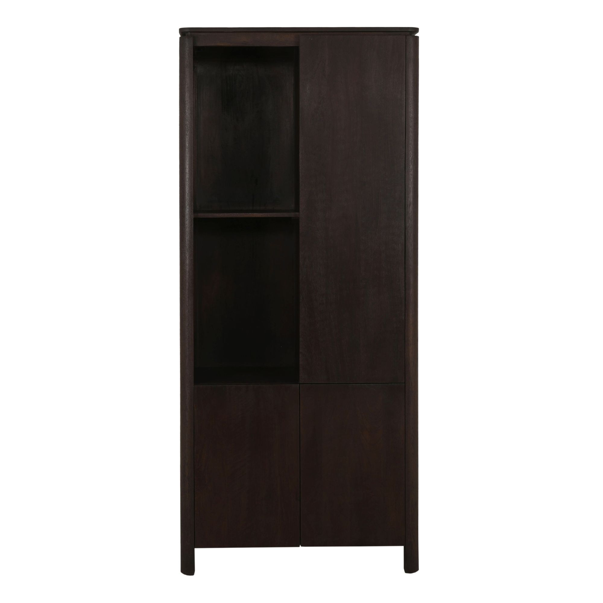 Fächerregal Links Dallas Braun Mangoholz 90 cm - Starfurn, foto 2