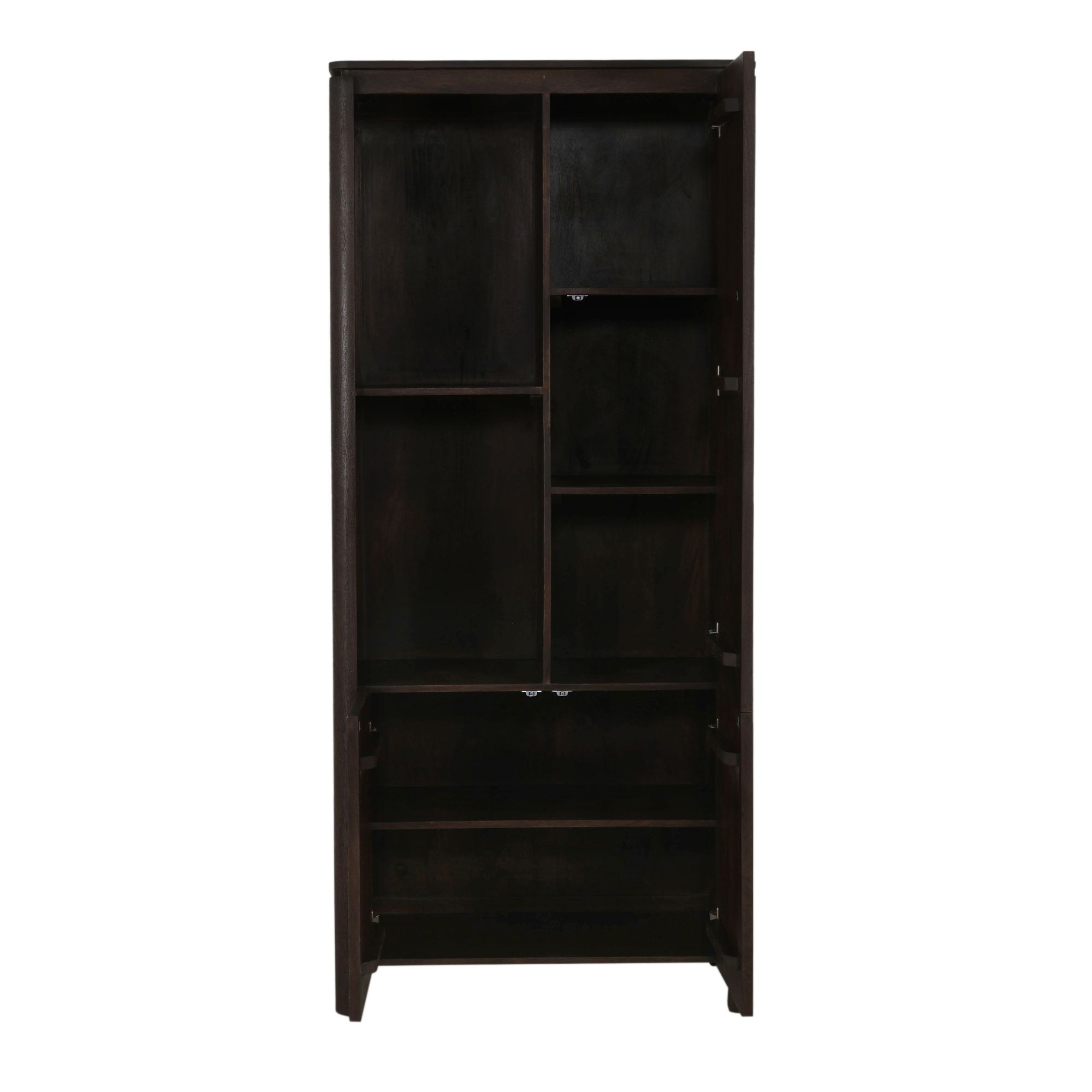 Fächerregal Links Dallas Braun Mangoholz 90 cm - Starfurn, foto 3
