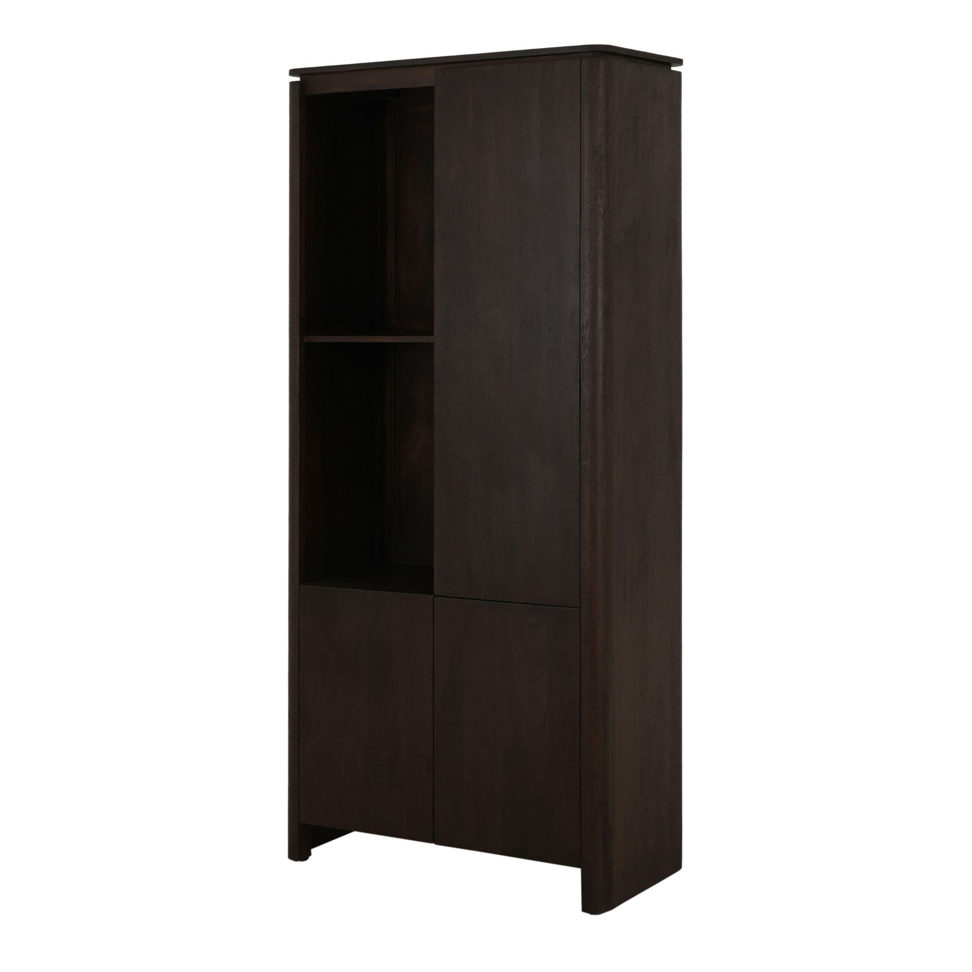 Fächerregal Links Dallas Braun Mangoholz 90 cm - Starfurn, foto 4