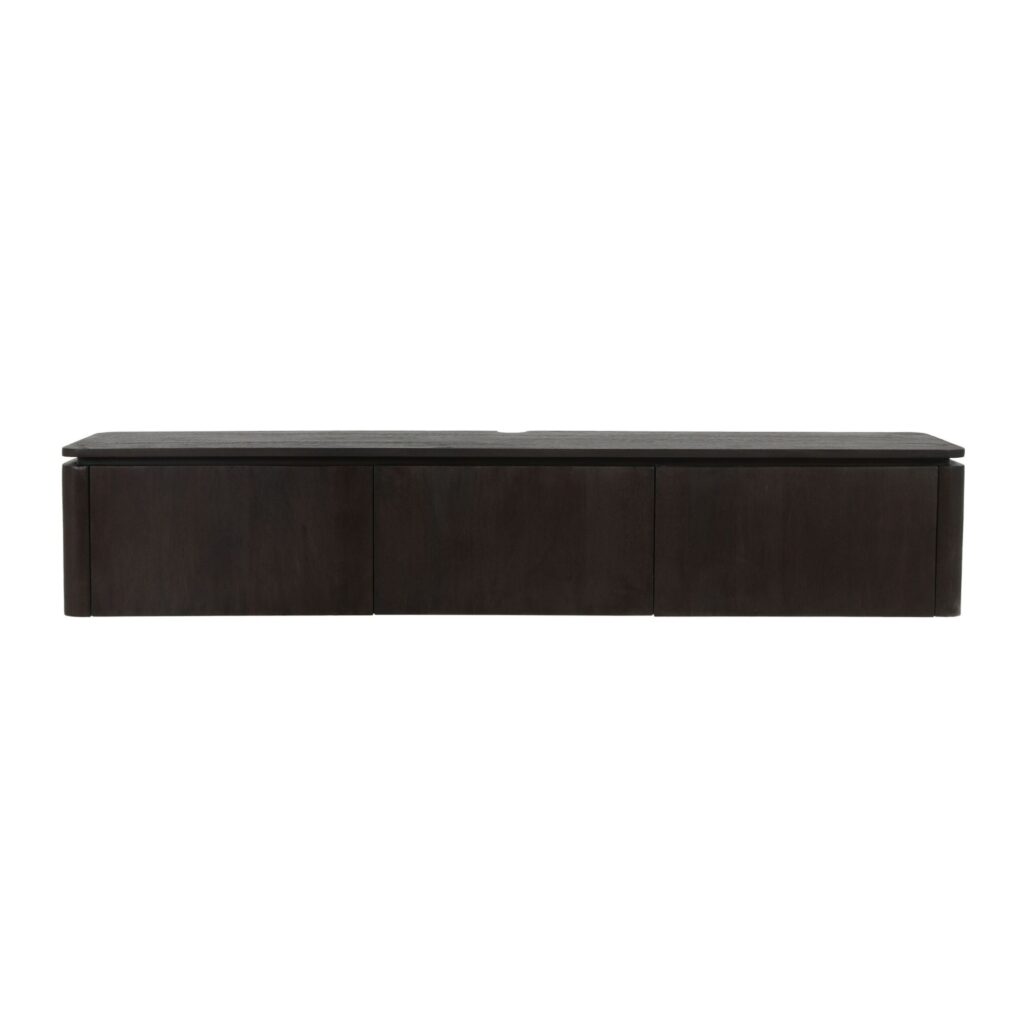 Zwevend tv meubel Dallas Bruin Mangohout 165 cm - Starfurn