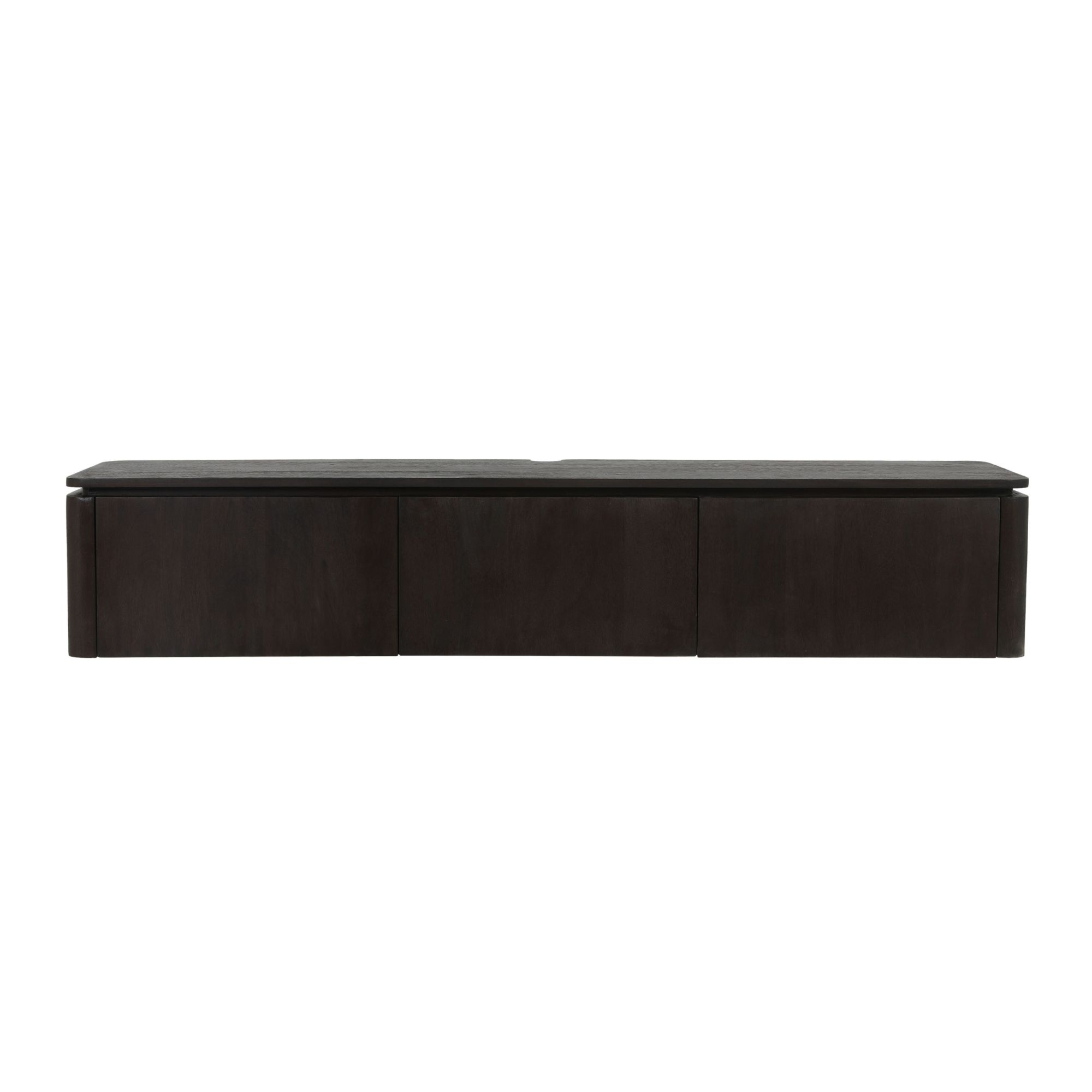 Zwevend tv meubel Dallas Bruin Mangohout 165 cm - Starfurn, foto 2