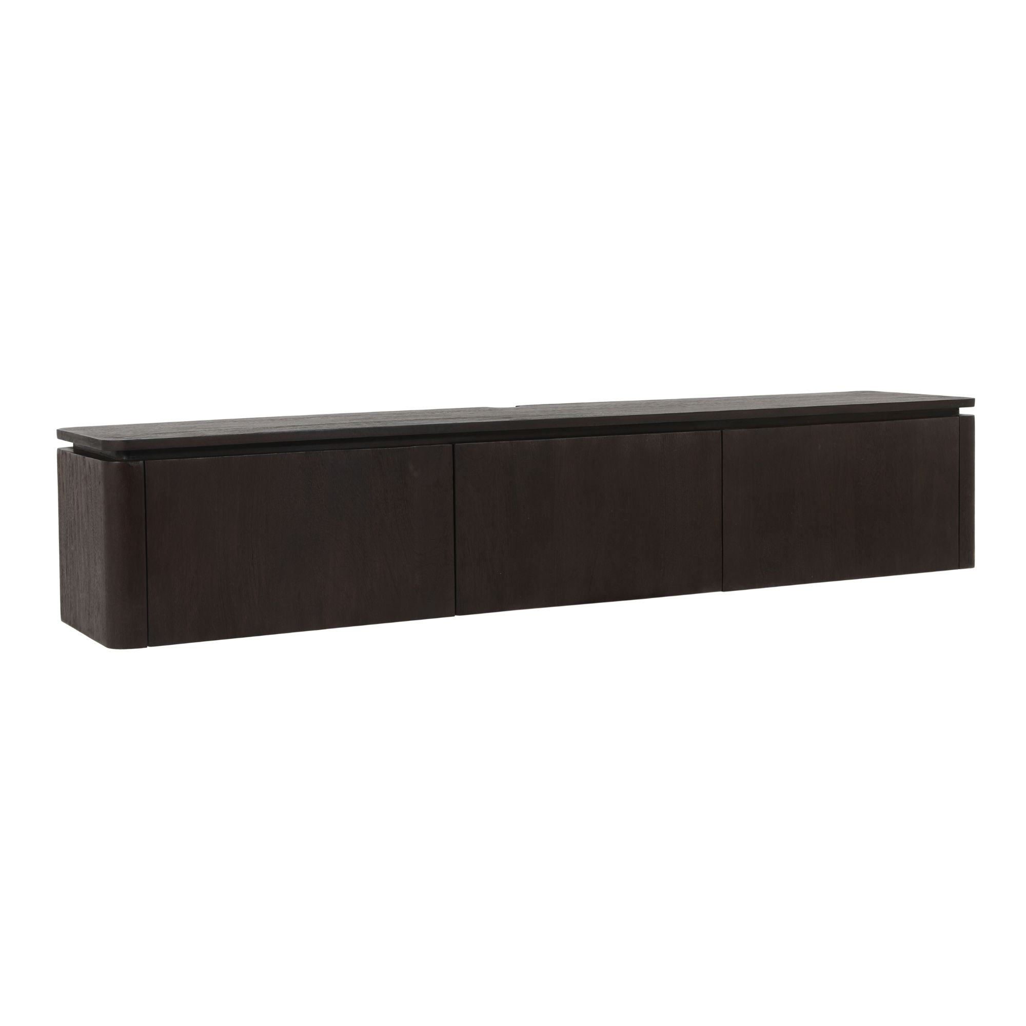 Schwebendes TV-Möbel Dallas Braun Mangoholz 165 cm - Starfurn, foto 4