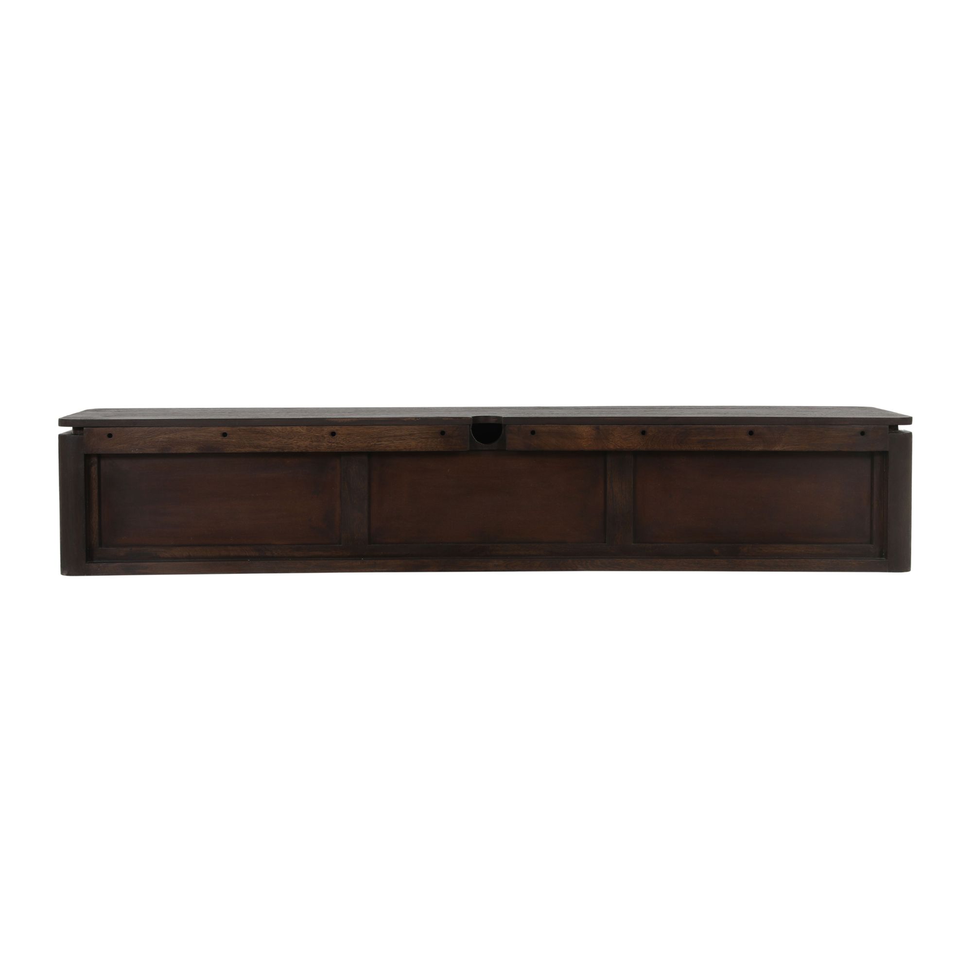 Schwebendes TV-Möbel Dallas Braun Mangoholz 165 cm - Starfurn, foto 5