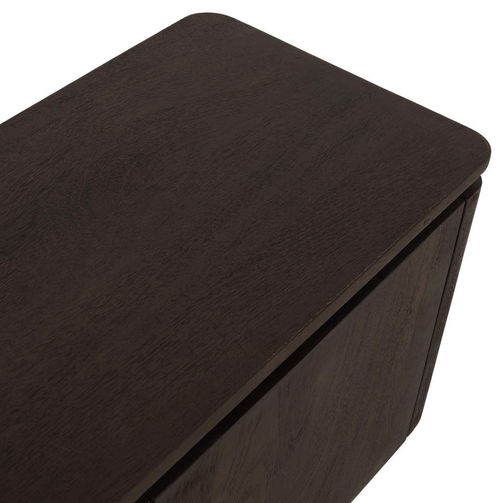 Schwebendes TV-Möbel Dallas Braun Mangoholz 210 cm - Starfurn, foto 5