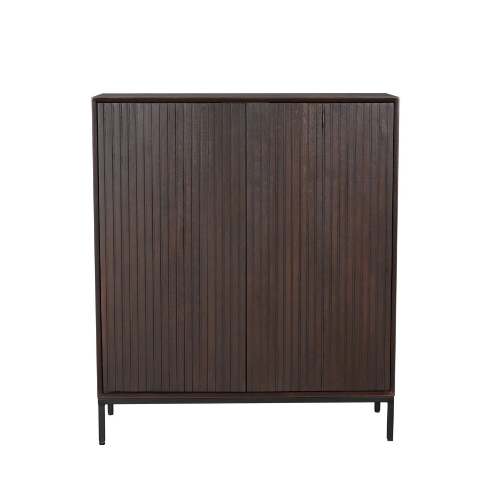 Kabinettschrank Madison Braun Mangoholz 100 cm - Starfurn