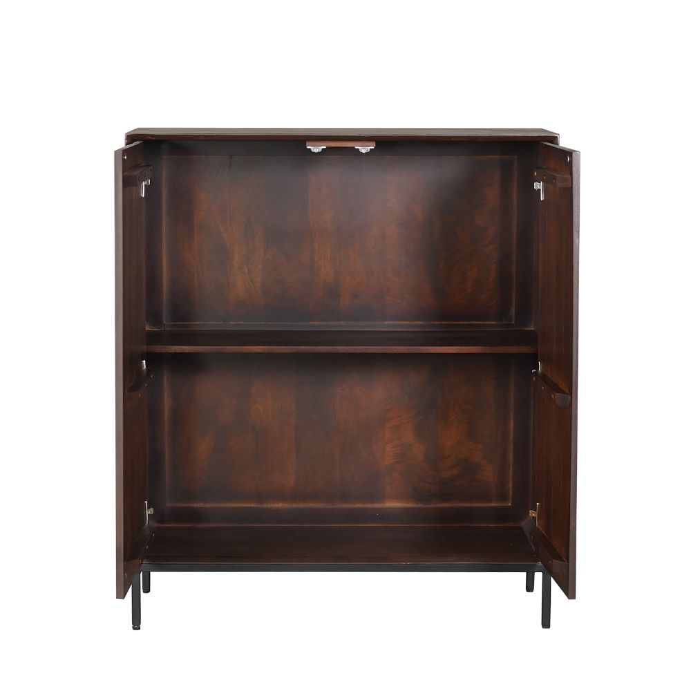 Kabinettschrank Madison Braun Mangoholz 100 cm - Starfurn