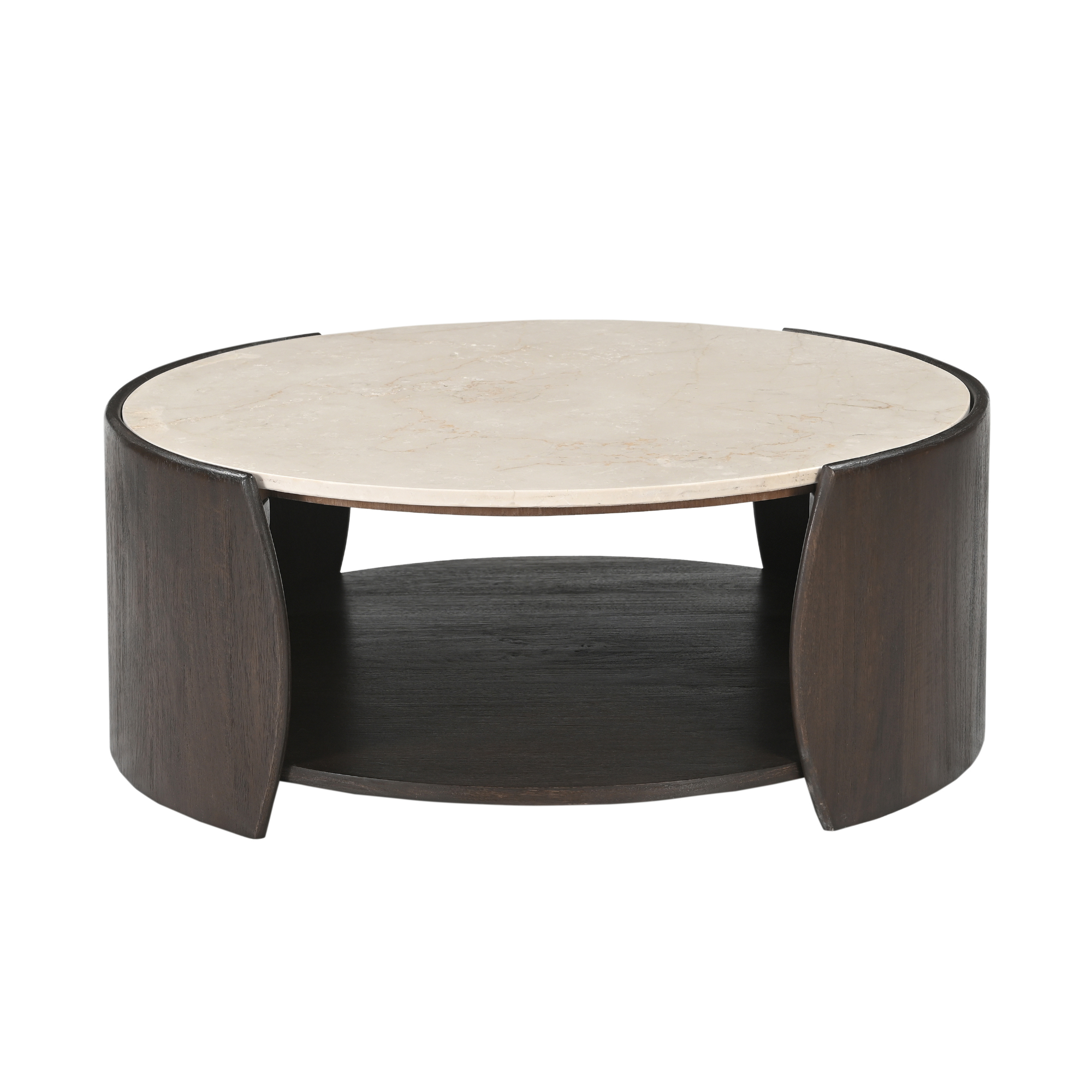 Couchtisch Rune Botticino Marmor 80 cm (Braun) - Starfurn