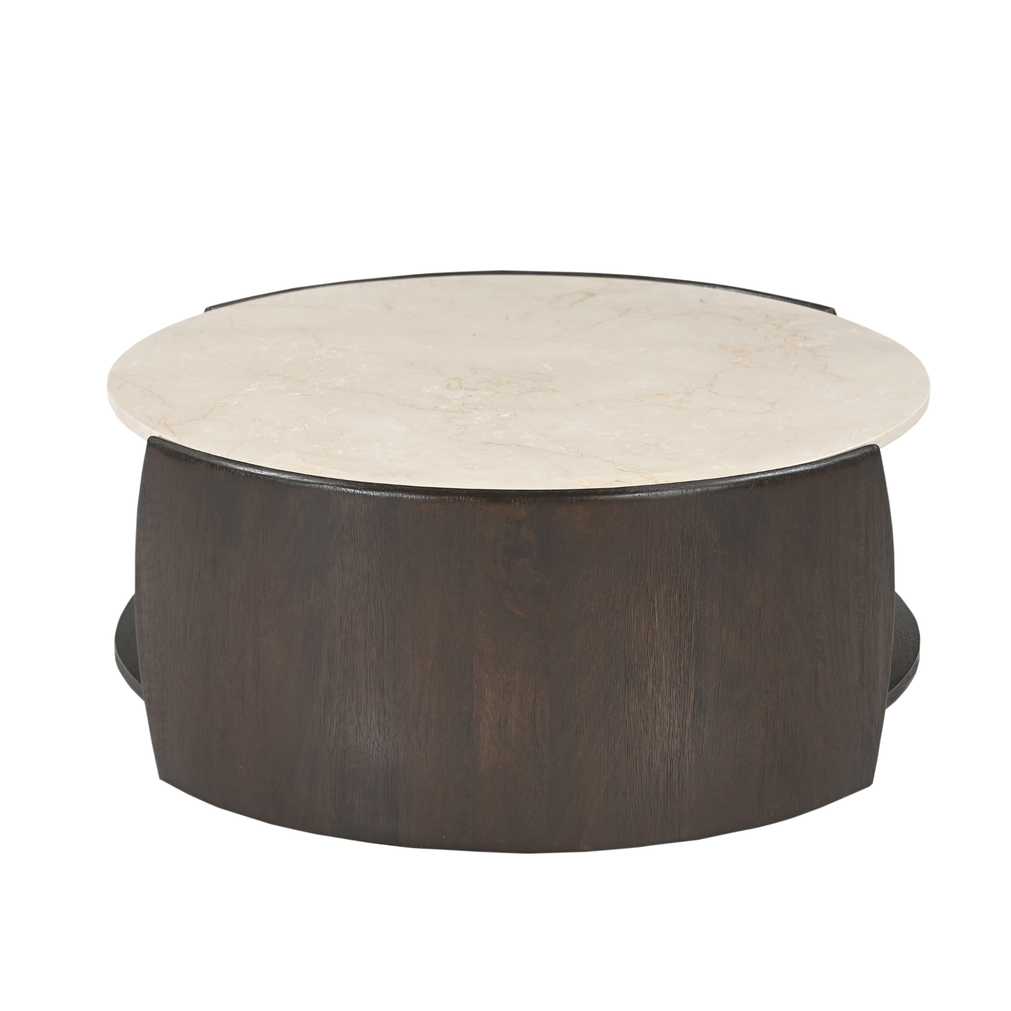 Couchtisch Rune Botticino Marmor 80 cm (Braun) - Starfurn