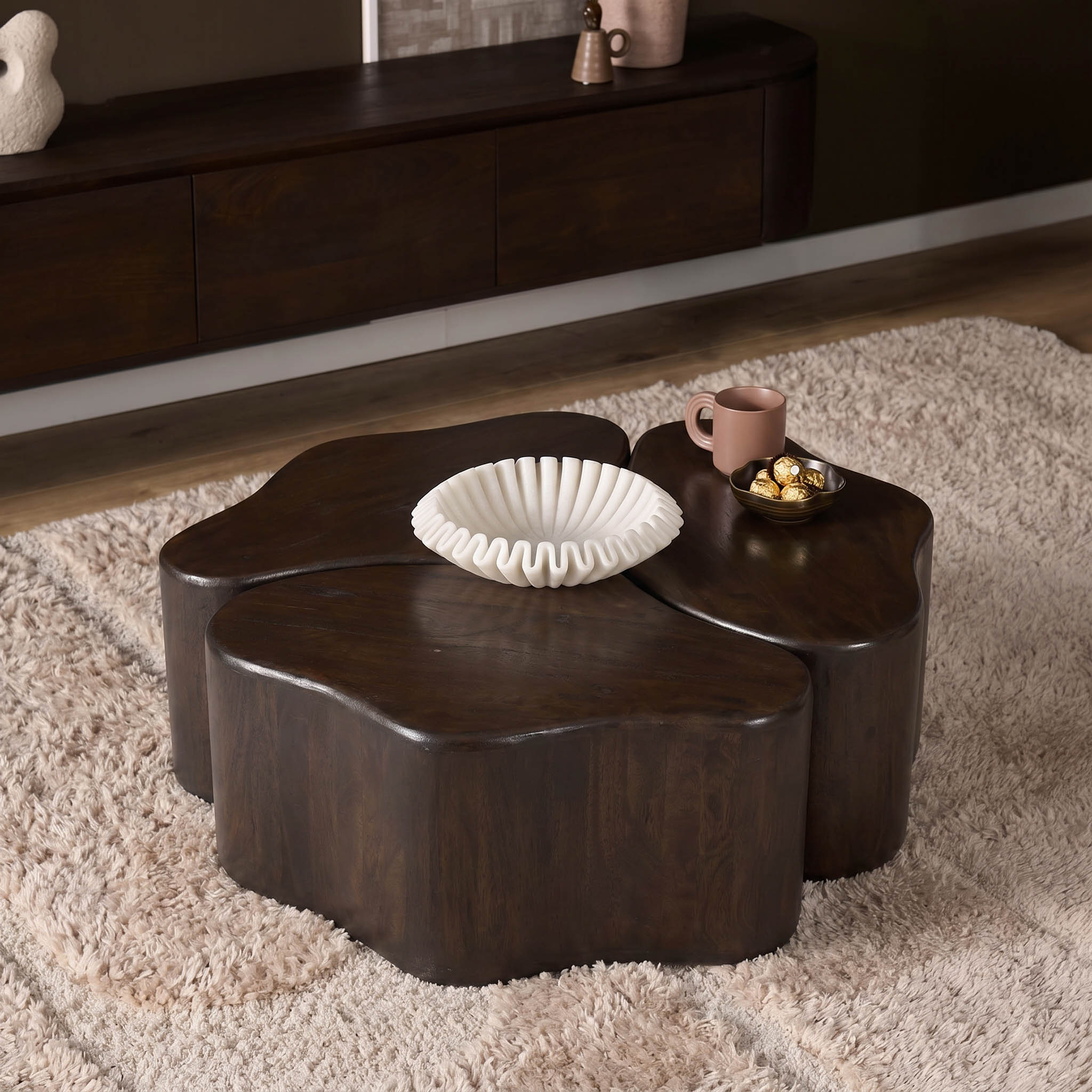 Salontafel Elara Mangohout Bruin 115 cm - Starfurn