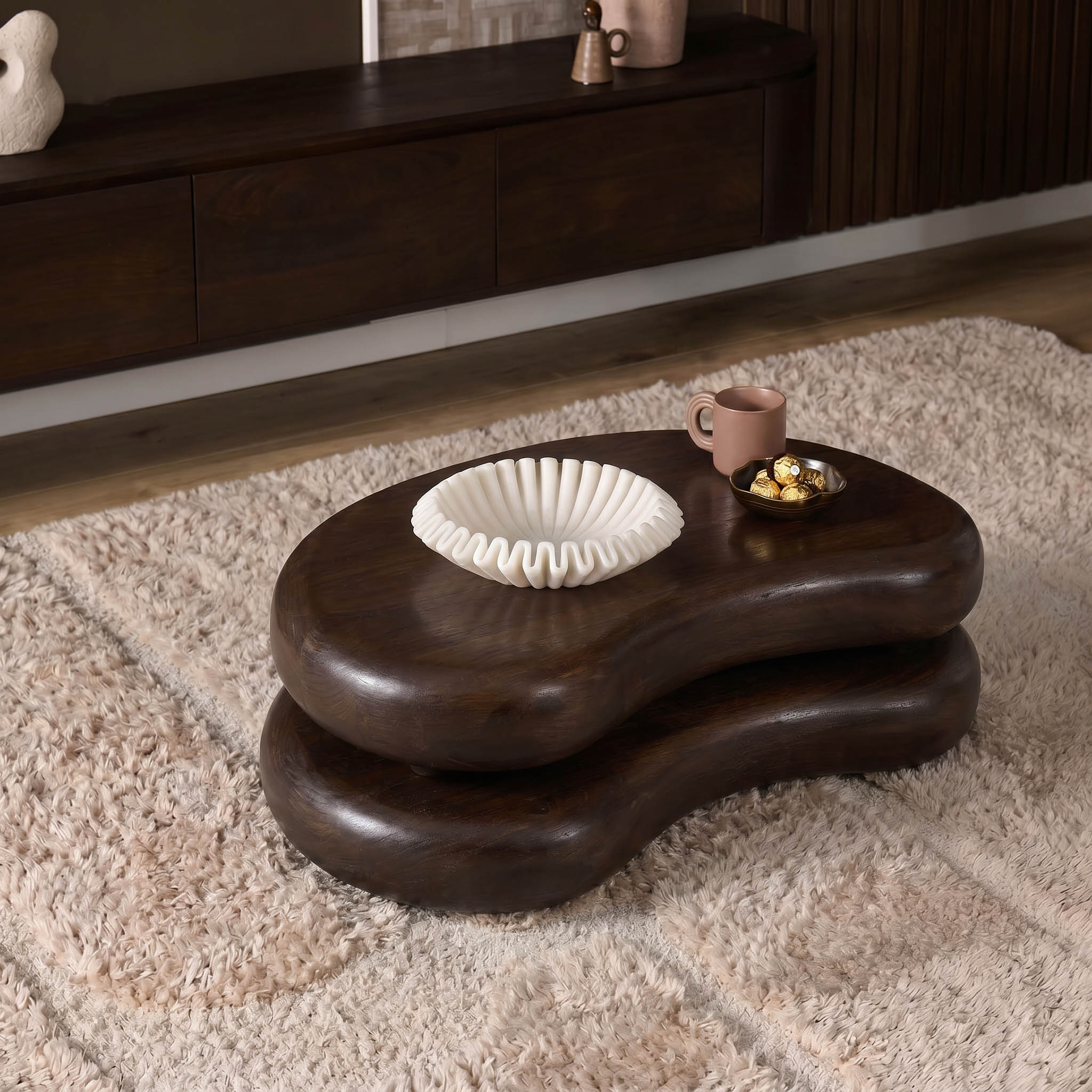 Salontafel Mads Mangohout Bruin 99 cm - Starfurn