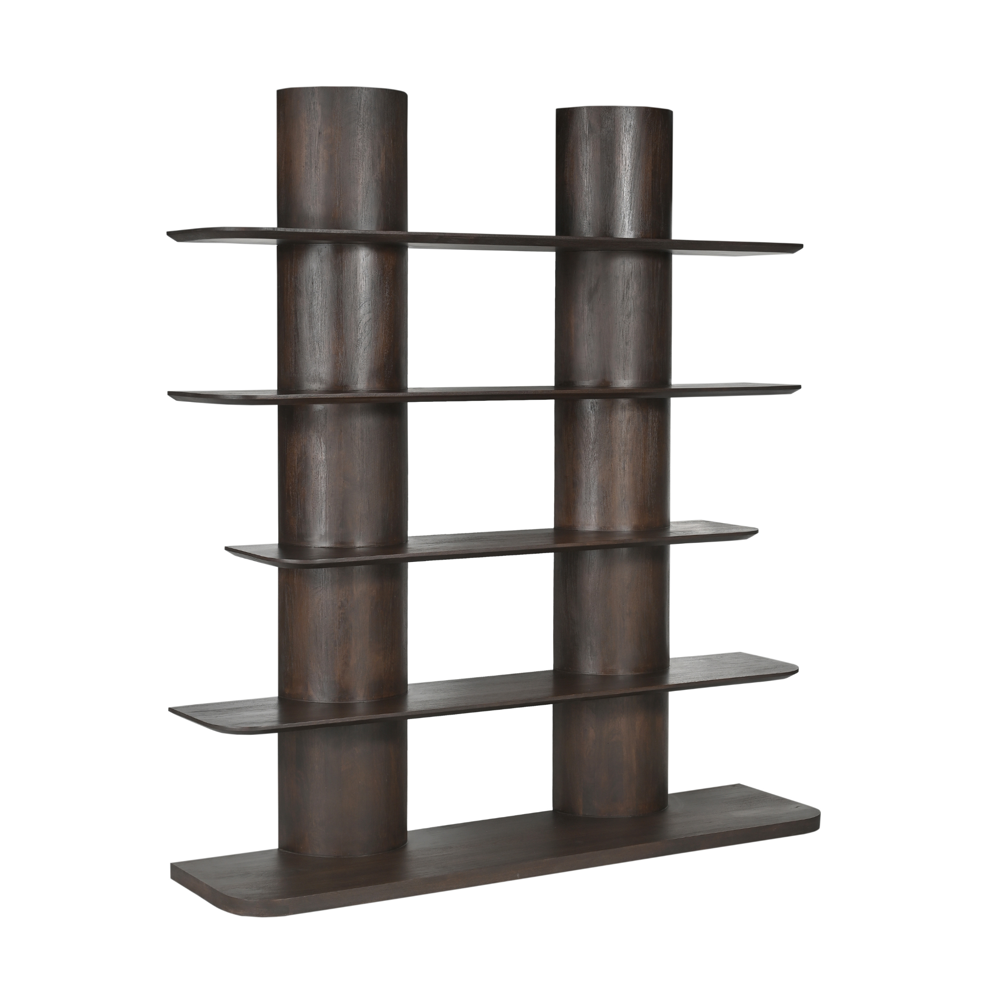 Bookcase Finn Mango Wood Brown 180 cm - Starfurn